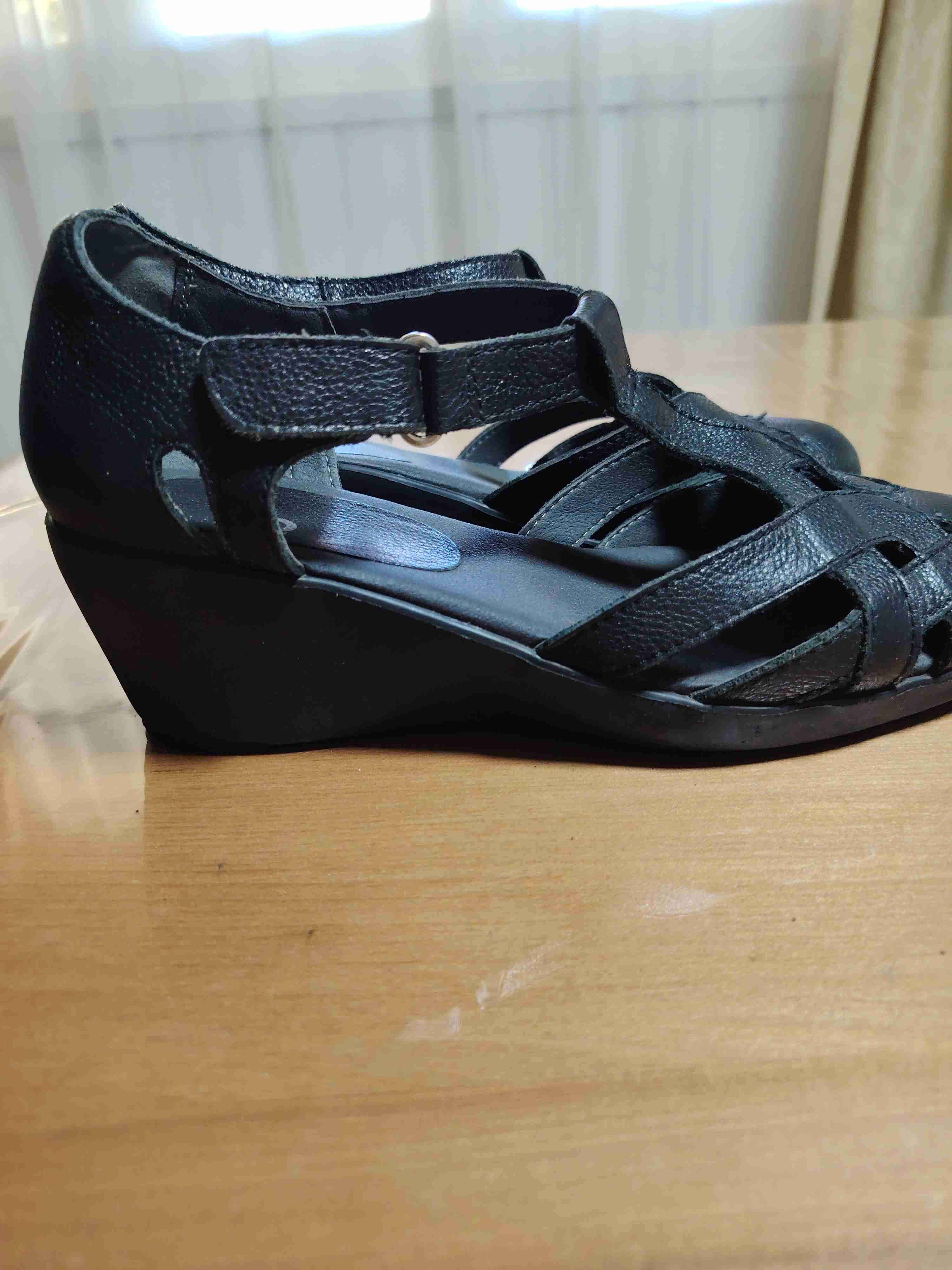Zapatos de cuero negro 16 HRS - miniatura 5