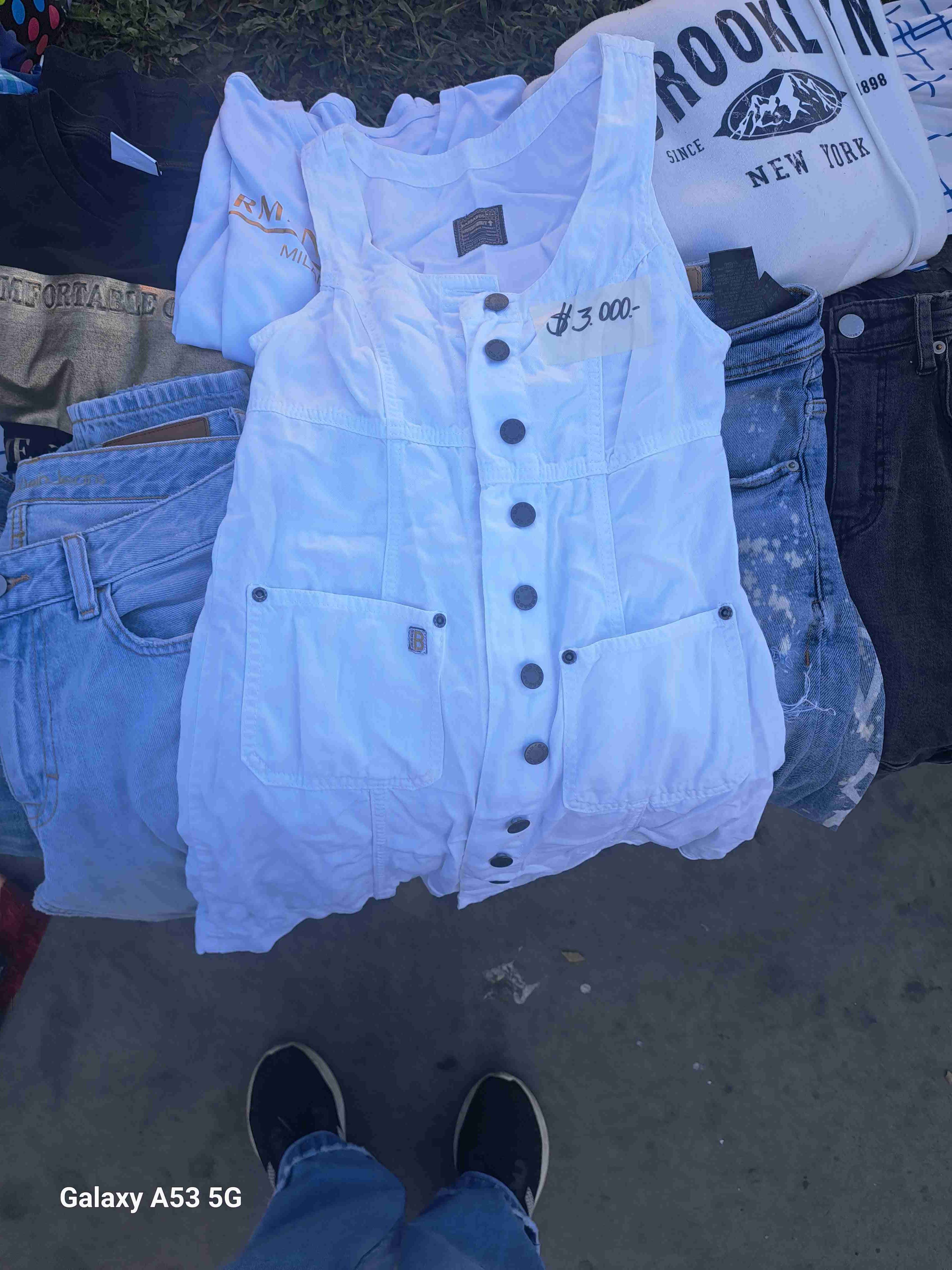 Vestido blanca Barbados Overshirt - miniatura 2