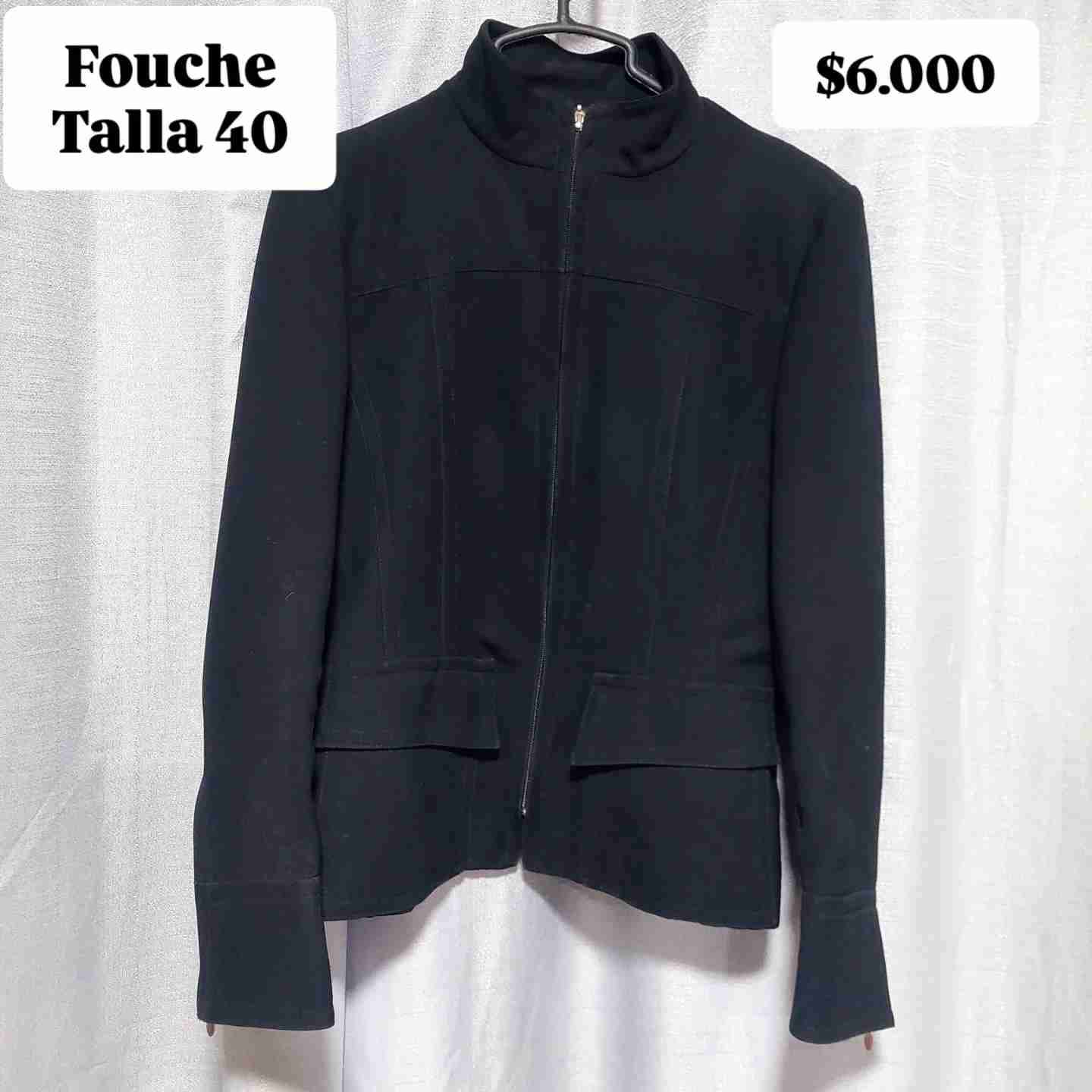 Chaqueta negra Fouche talla 40 - 1