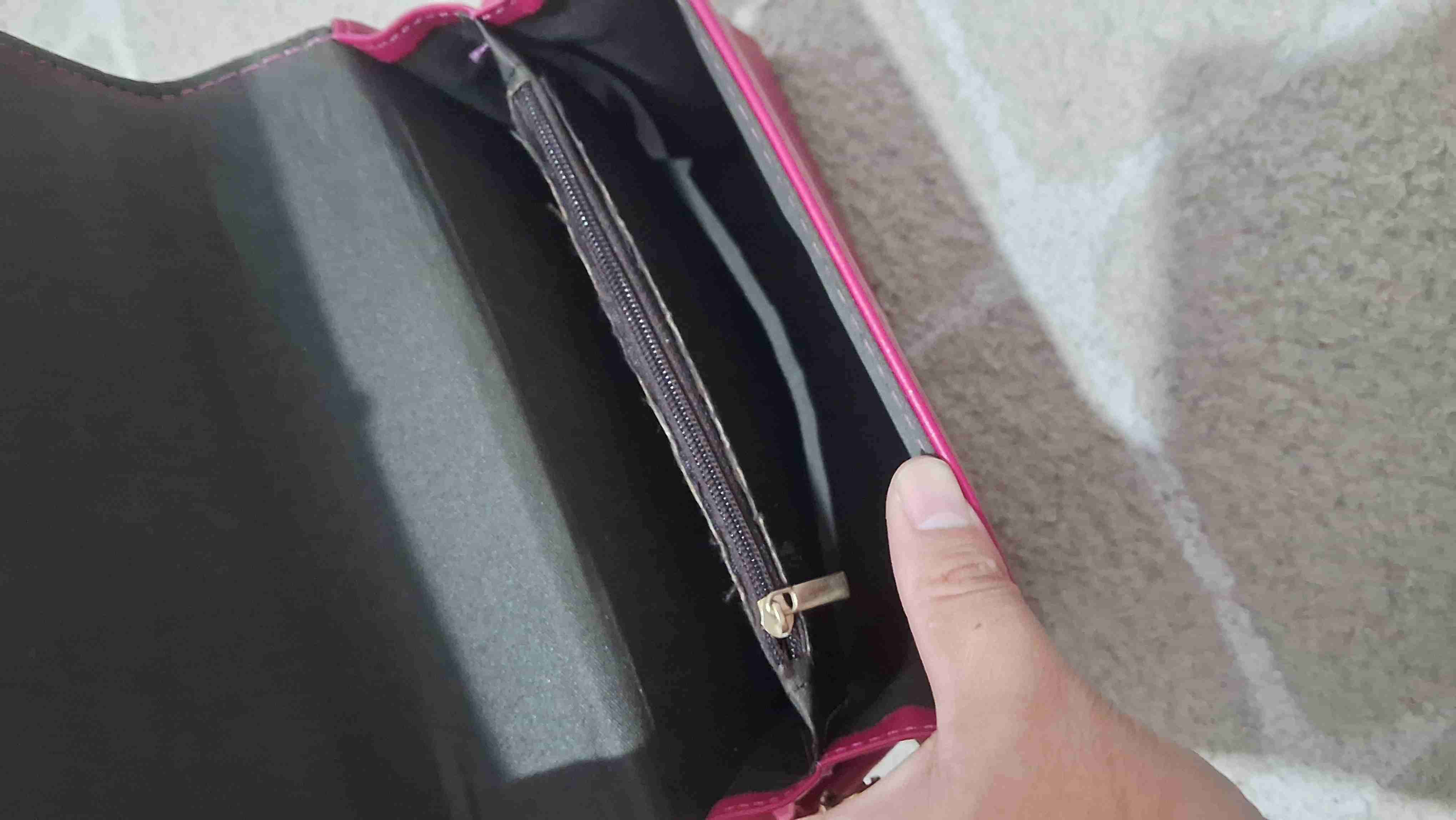 Cartera rosa con asa superior - 2