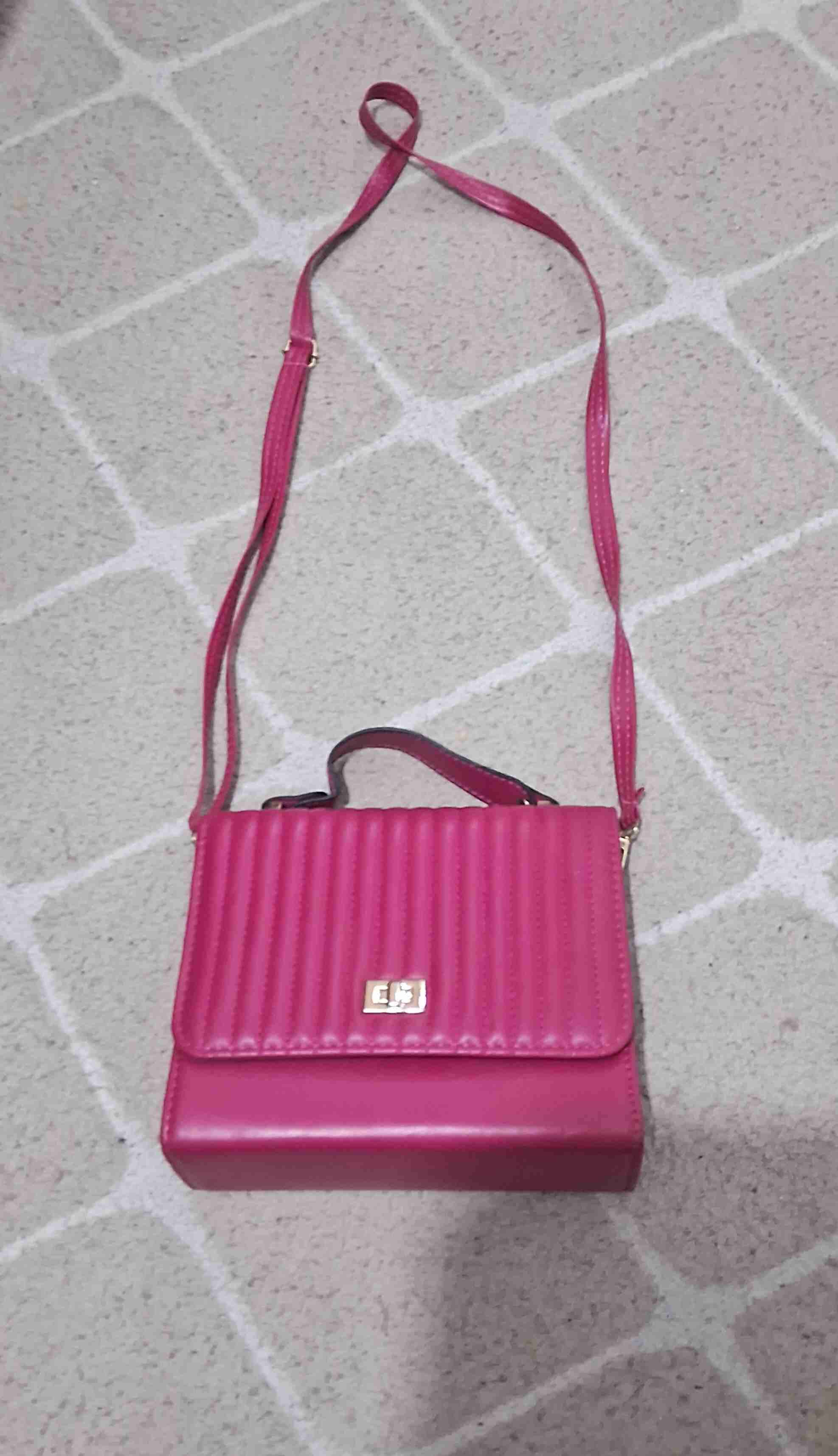 Cartera rosa con asa superior - 3