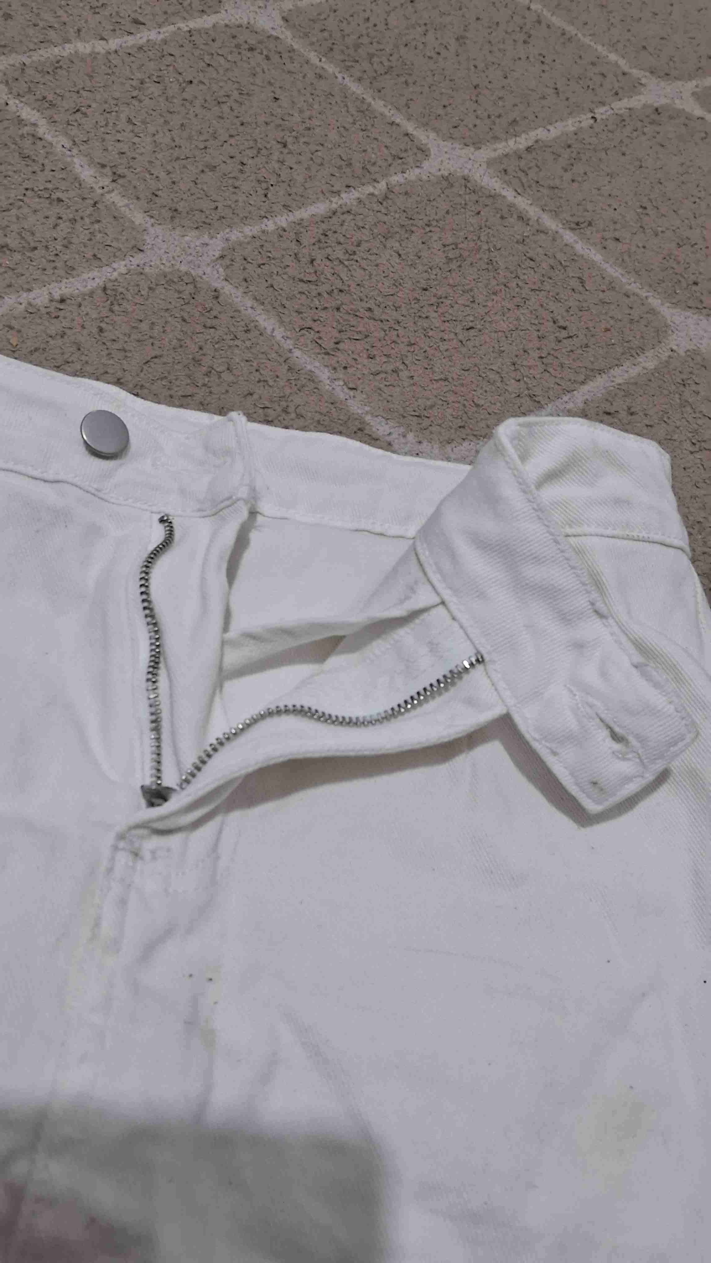 Falda corta blanca - 4