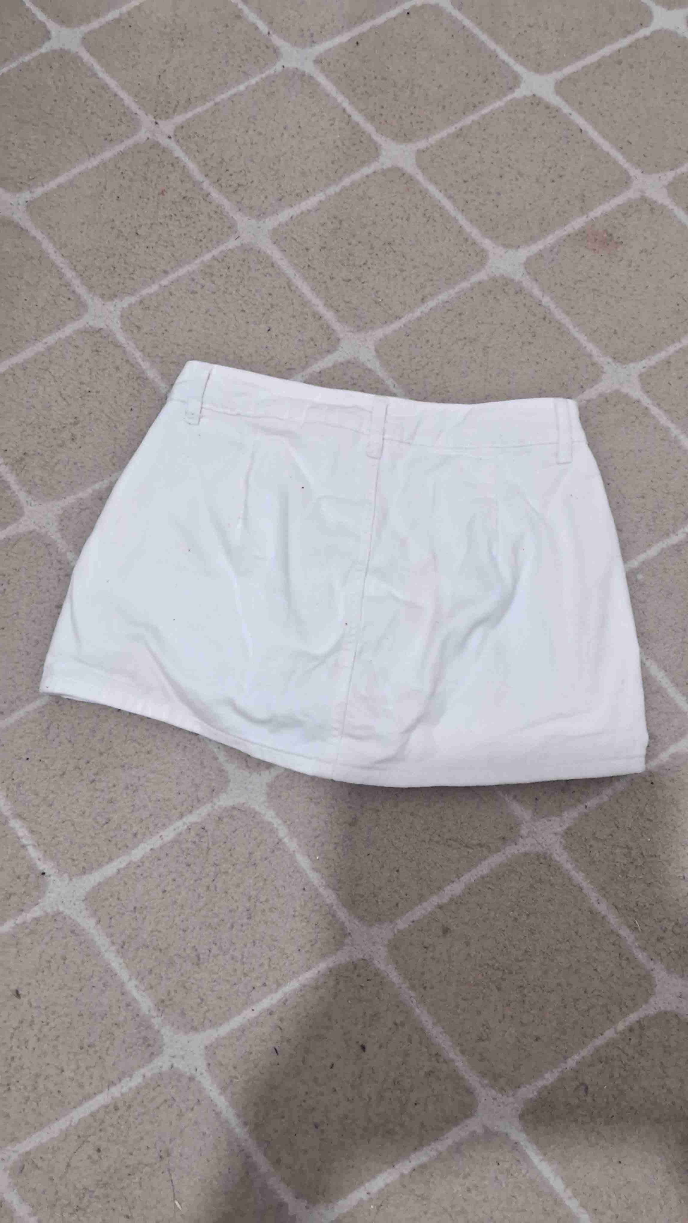 Falda corta blanca - 5