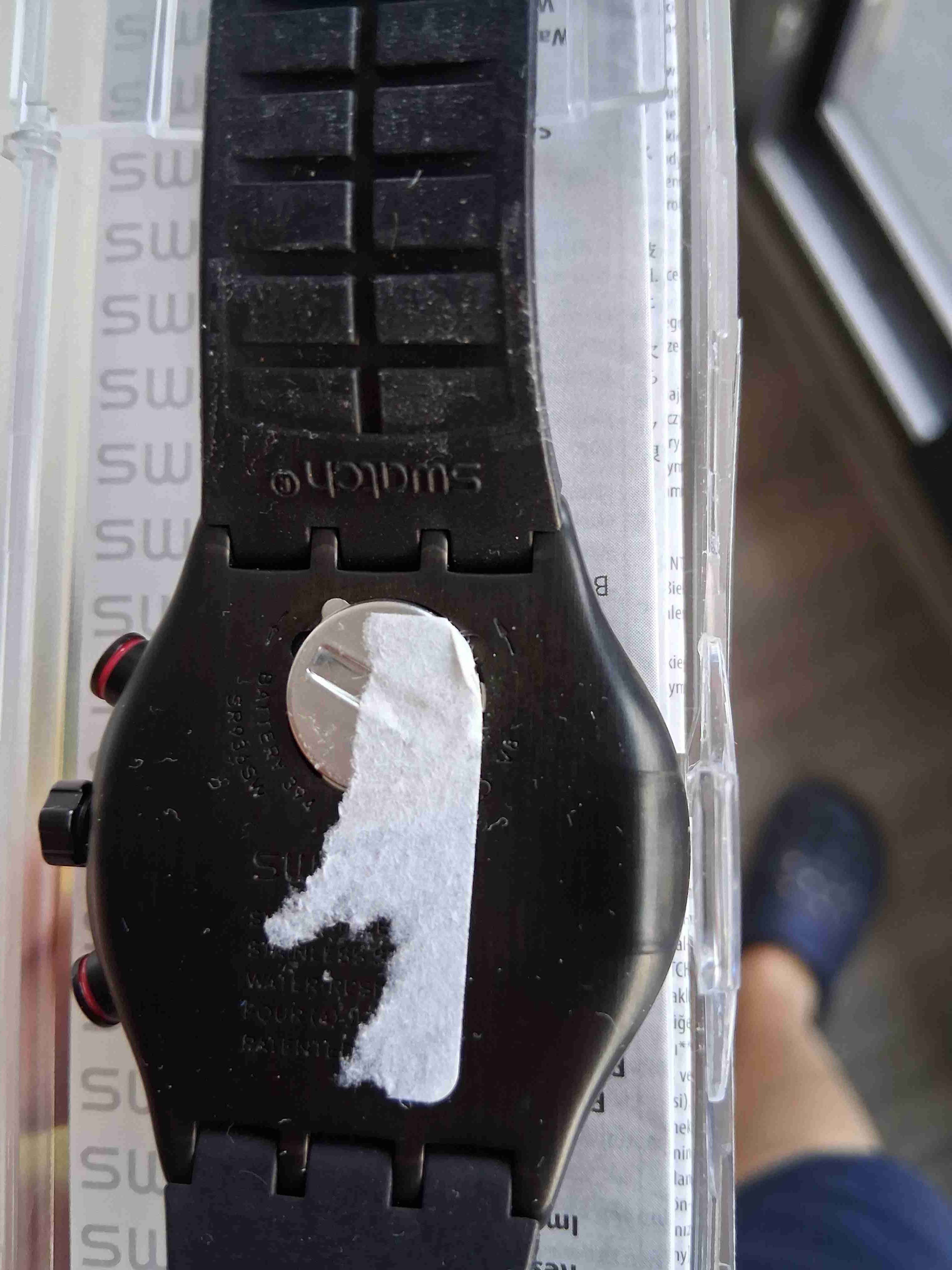 Reloj Swatch negro con cronómetro - miniatura 6