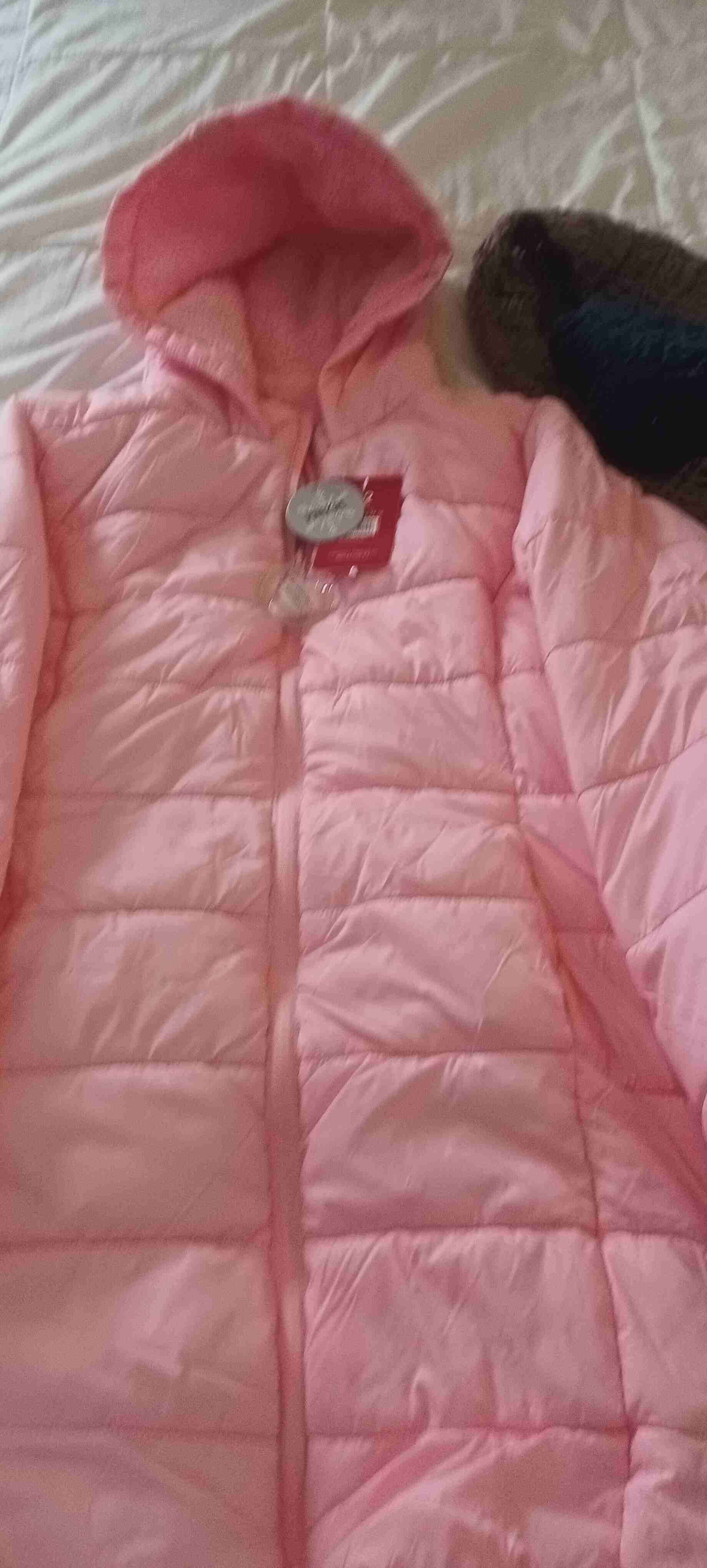 Parka acolchada turquesa con capucha - 4