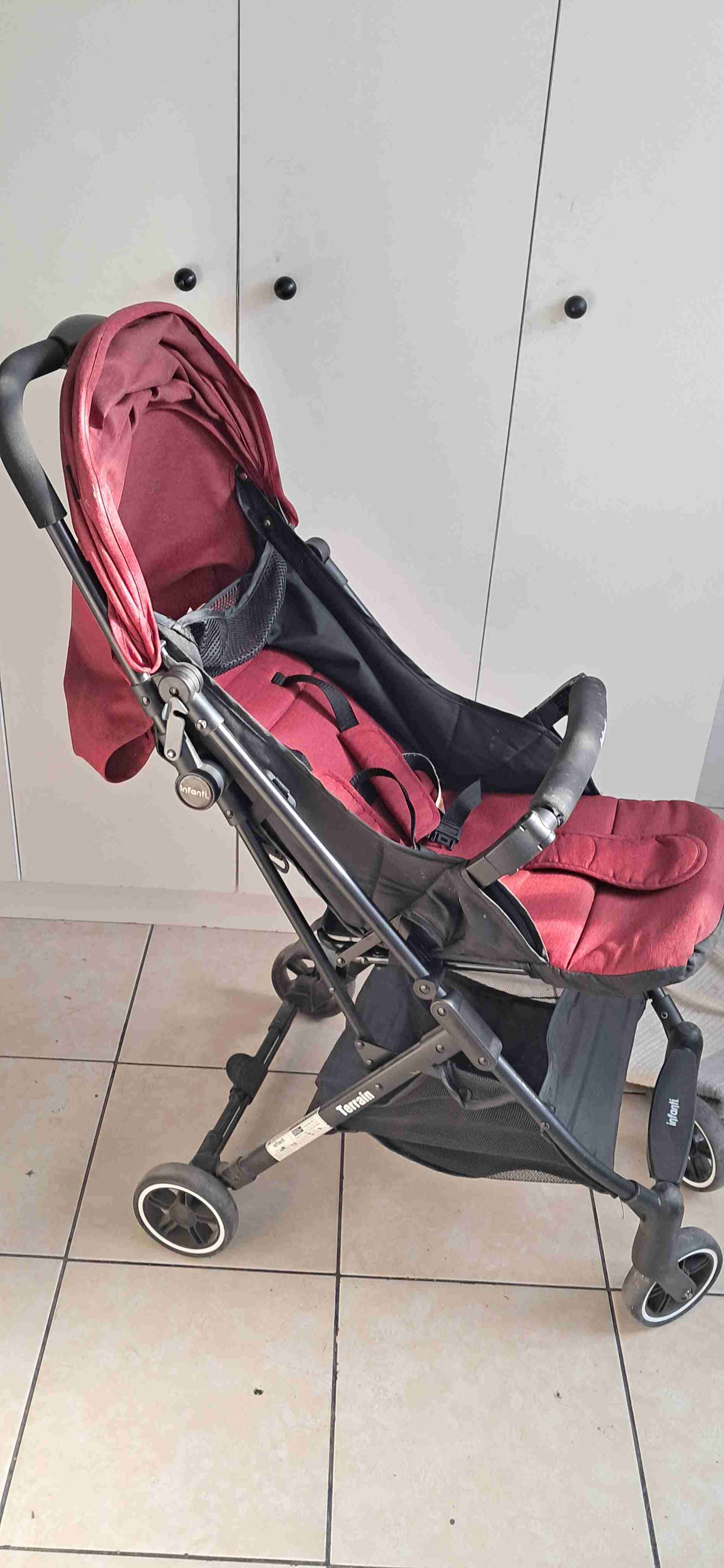 Coche para bebé rojo plegable - 1