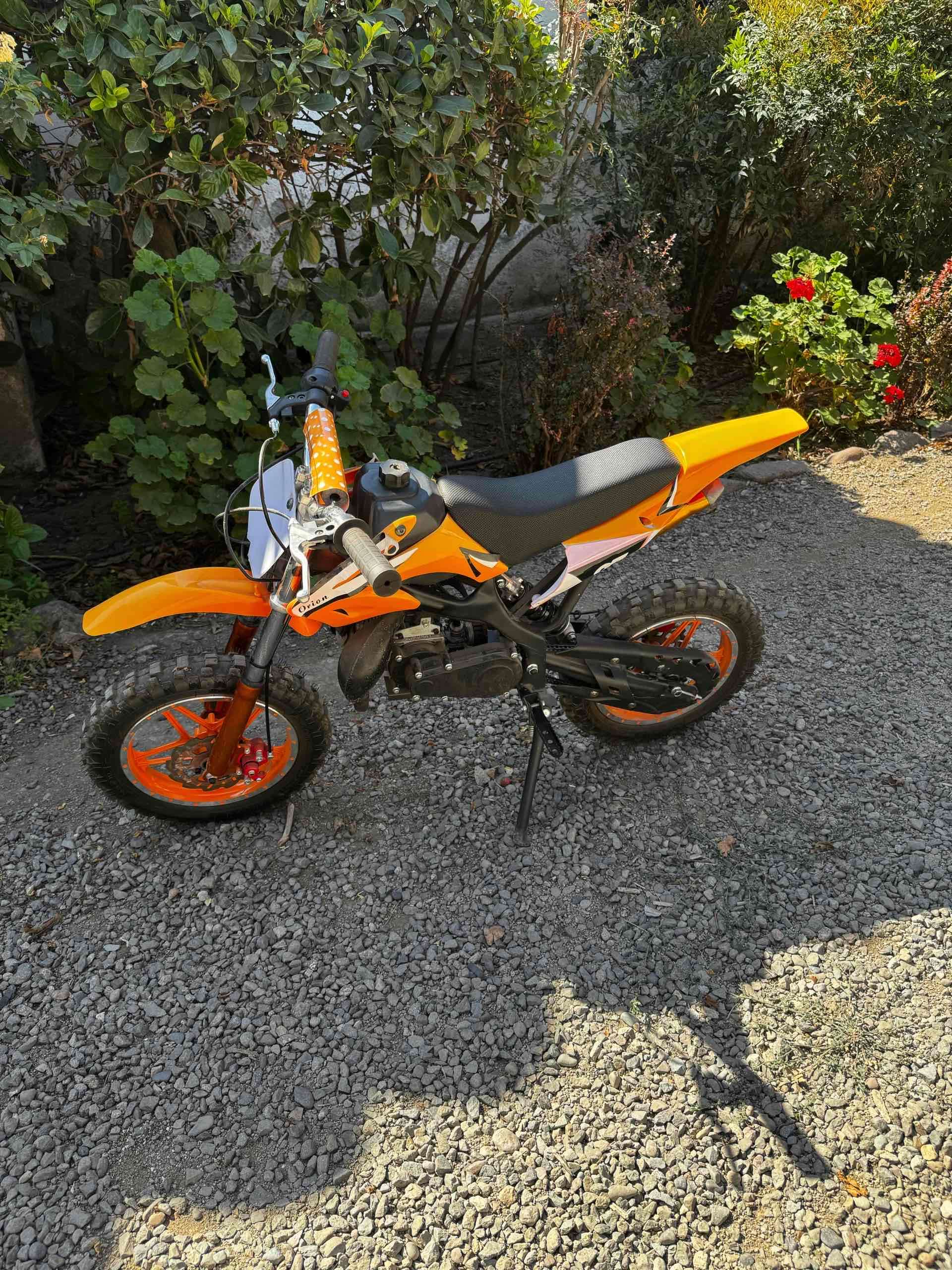 Moto mini cross naranja - miniatura 1