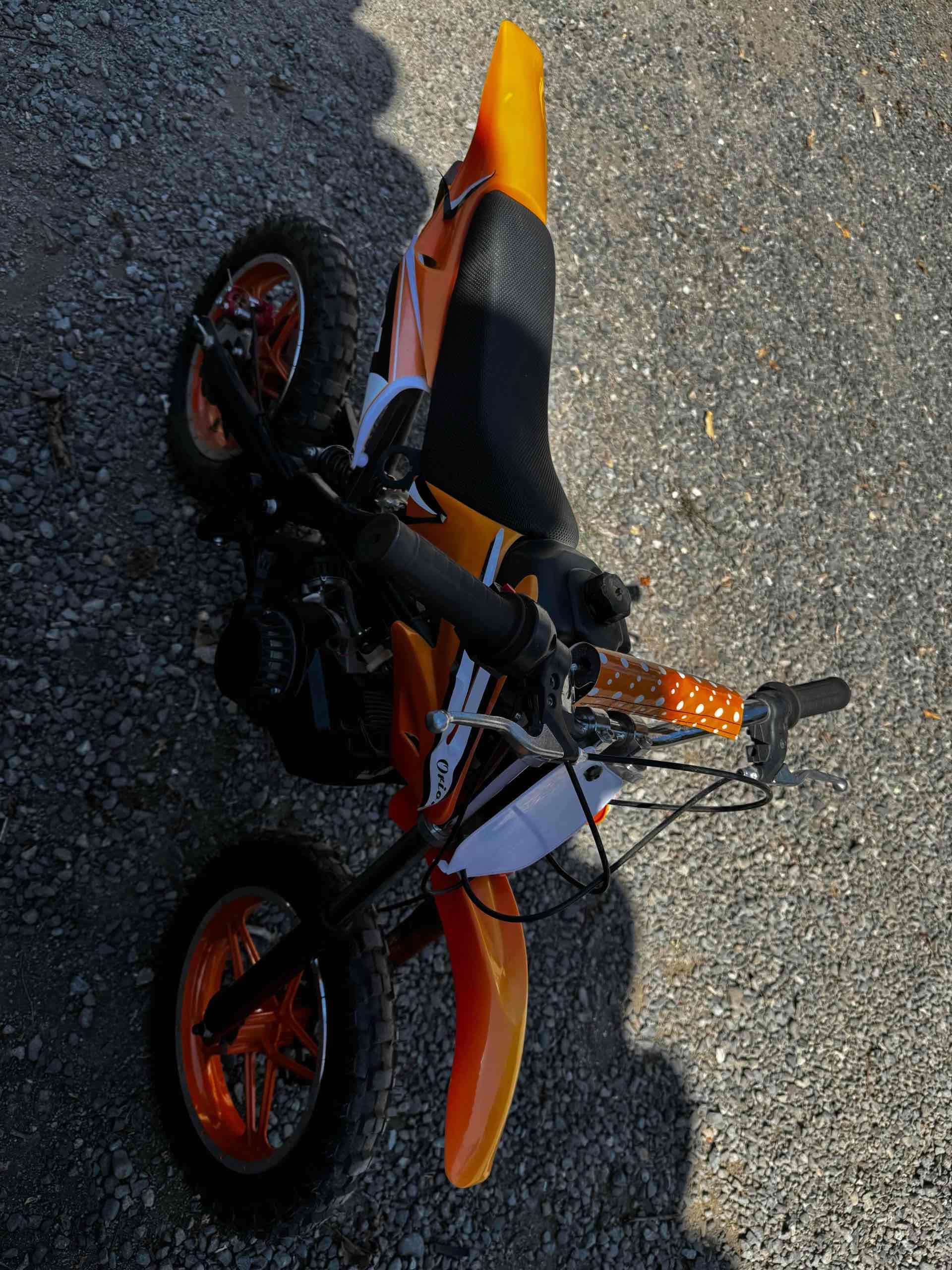 Moto mini cross naranja - miniatura 3
