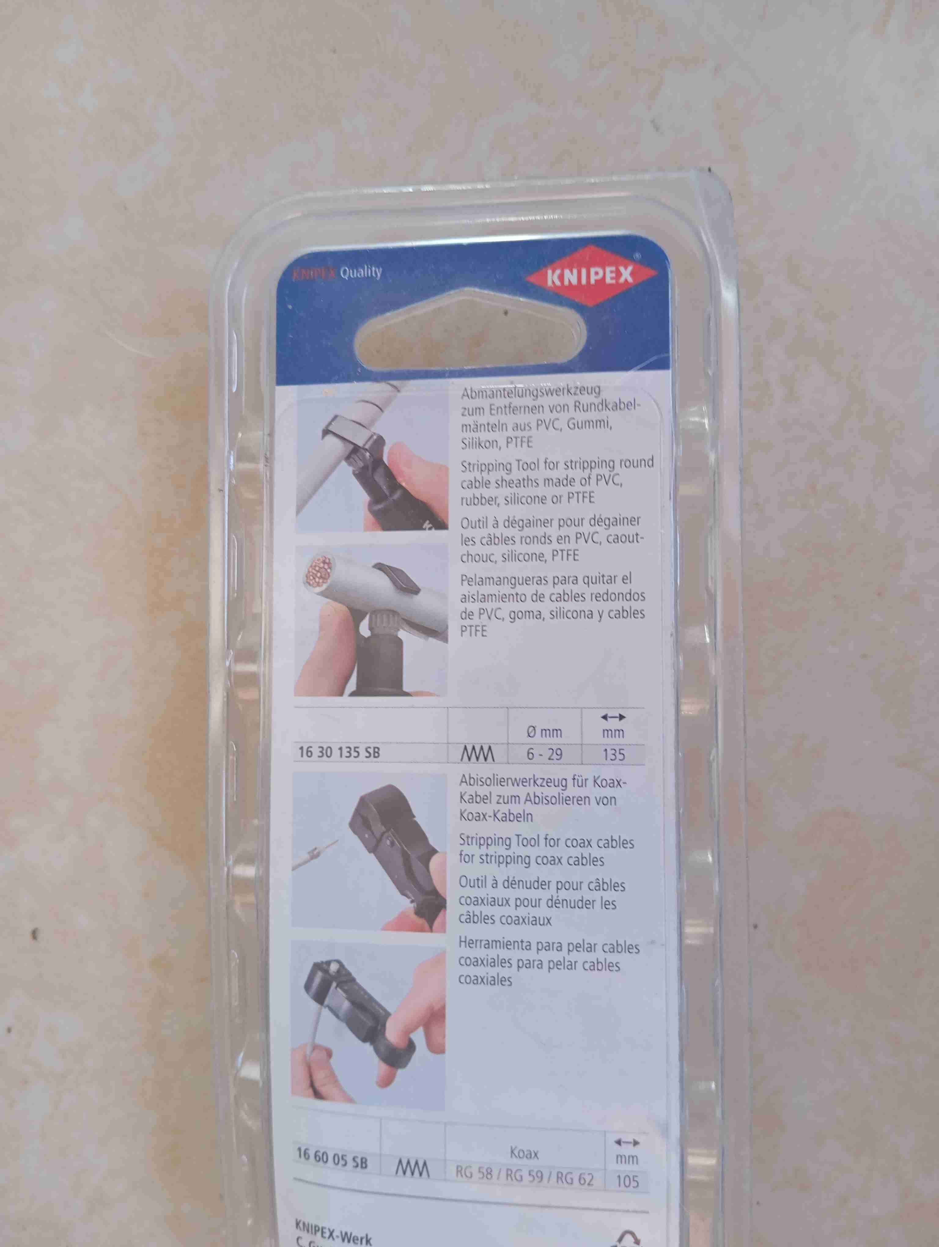 Pelacables Knipex 16 30 135 - miniatura 3