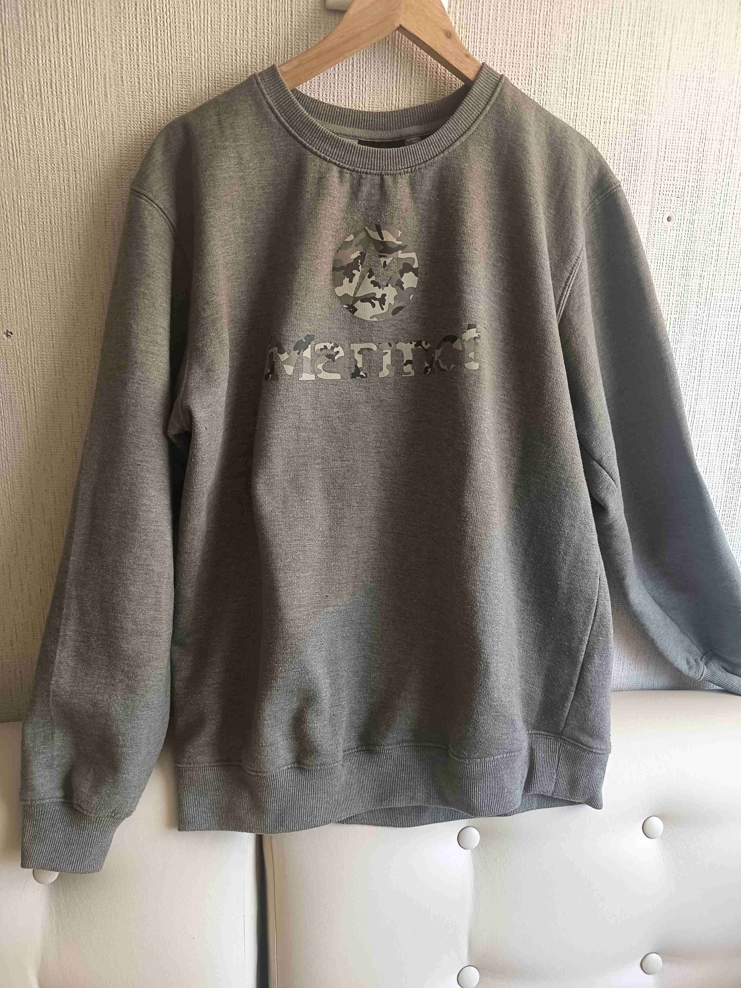 Poleron verde musgo  con diseño camuflaje - miniatura 1