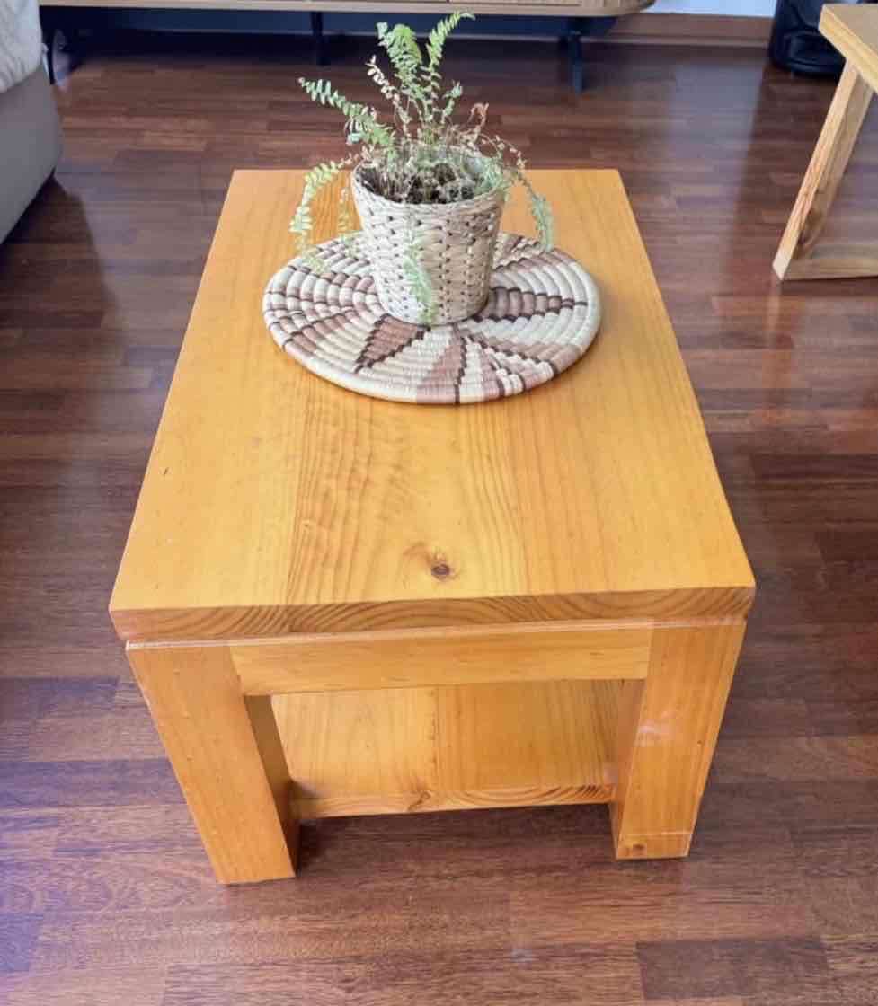 Mesa de centro madera clara - miniatura 2