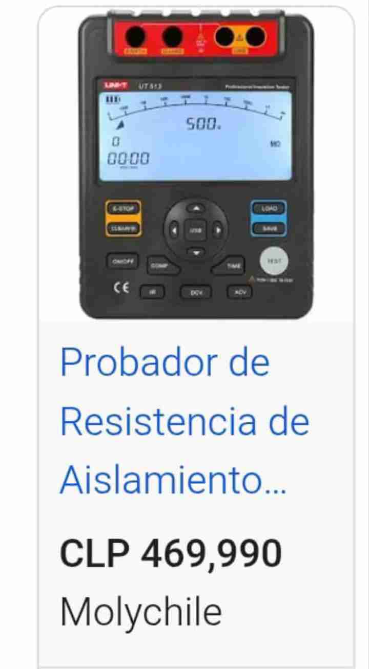 Probador de resistencia de aislamiento - 1