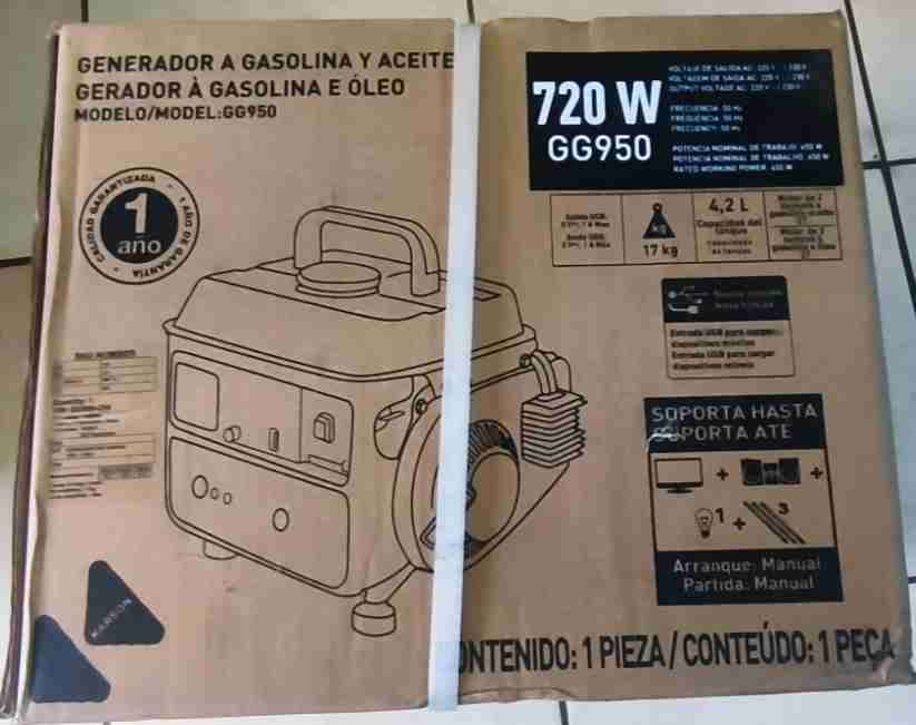Generador a gasolina GG950 720W - 1