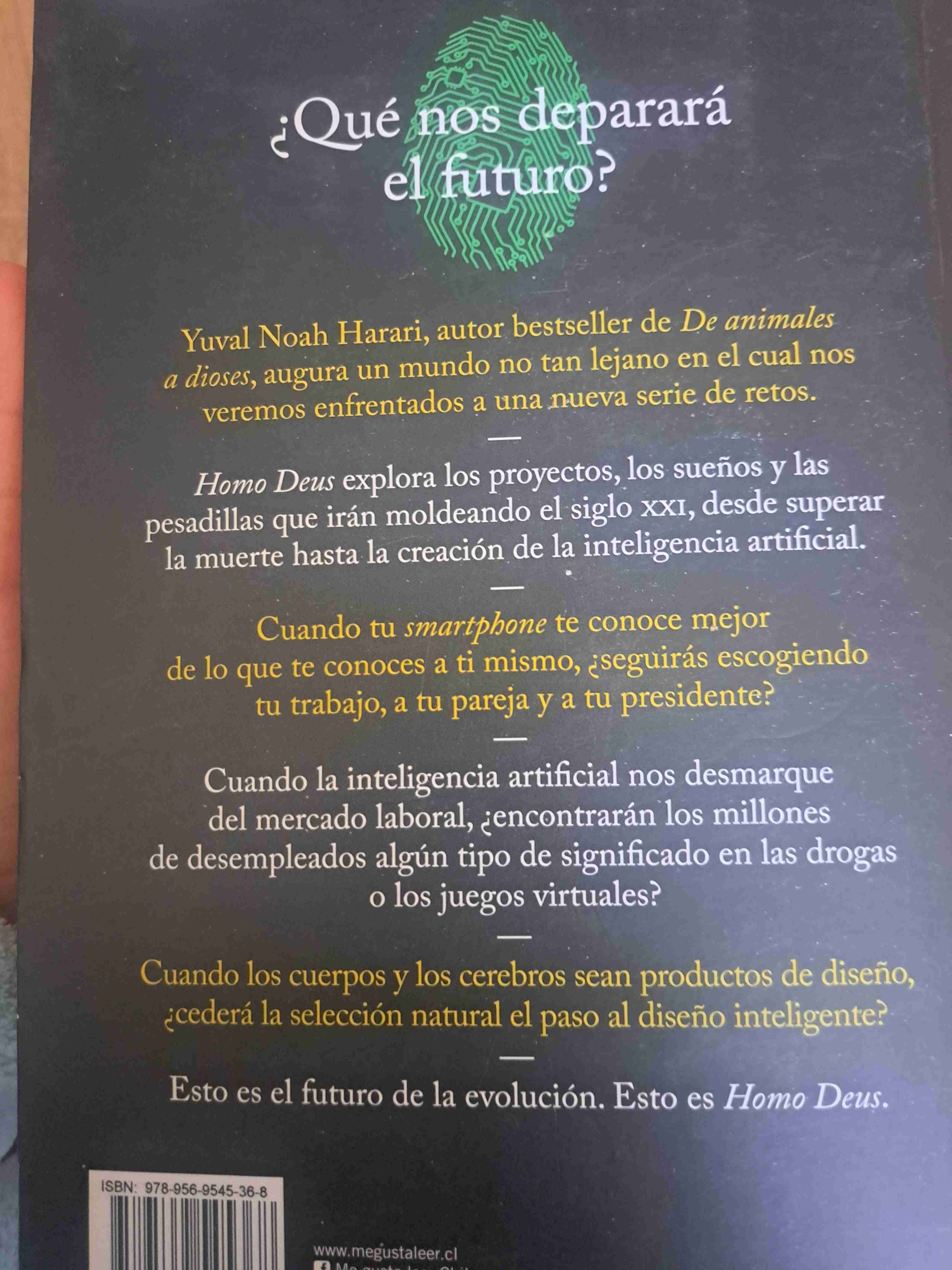 Libro Homo Deus Yuval Noah Harari - 2