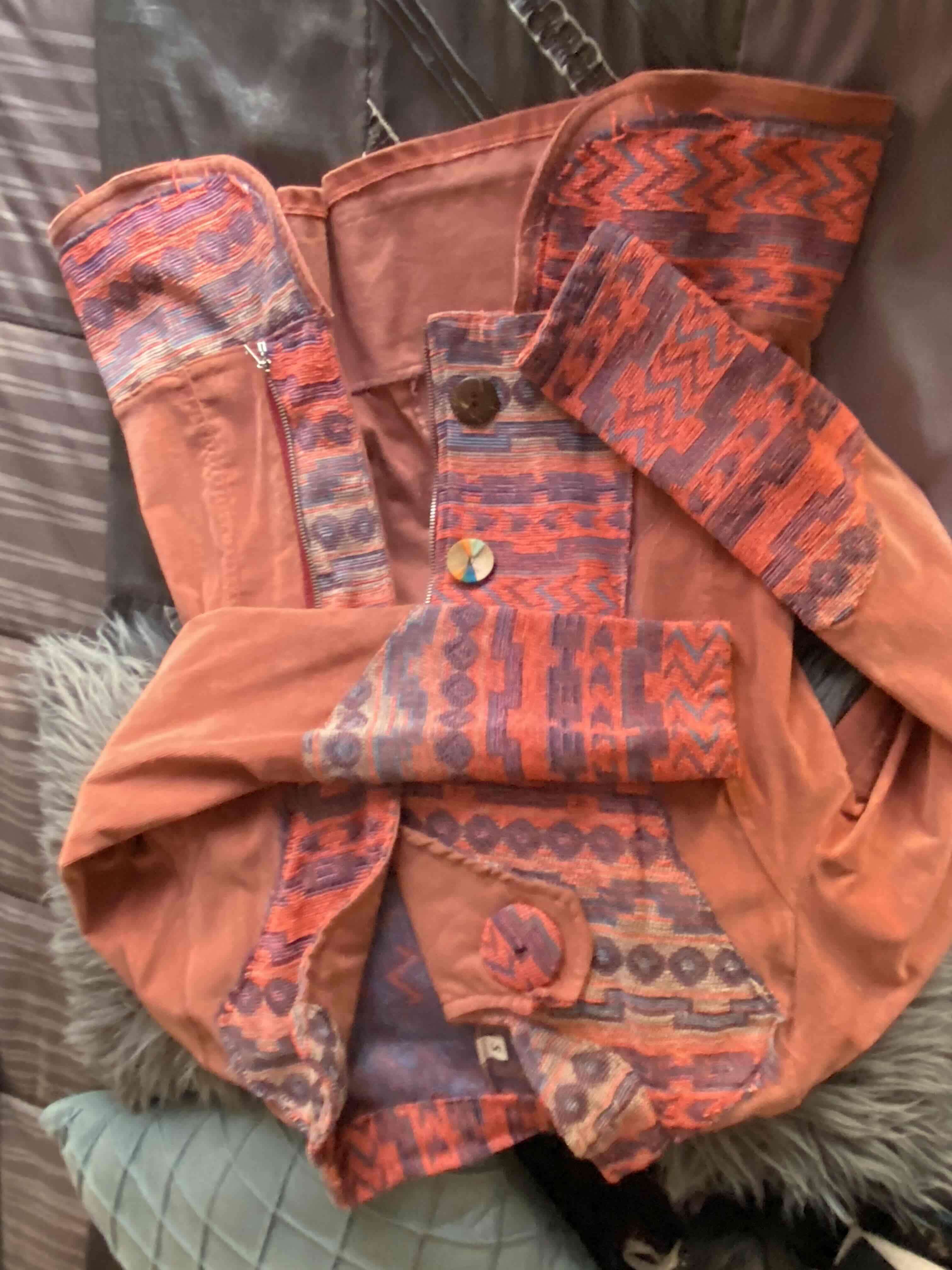 Chaqueta cítele  étnico Palo rosa