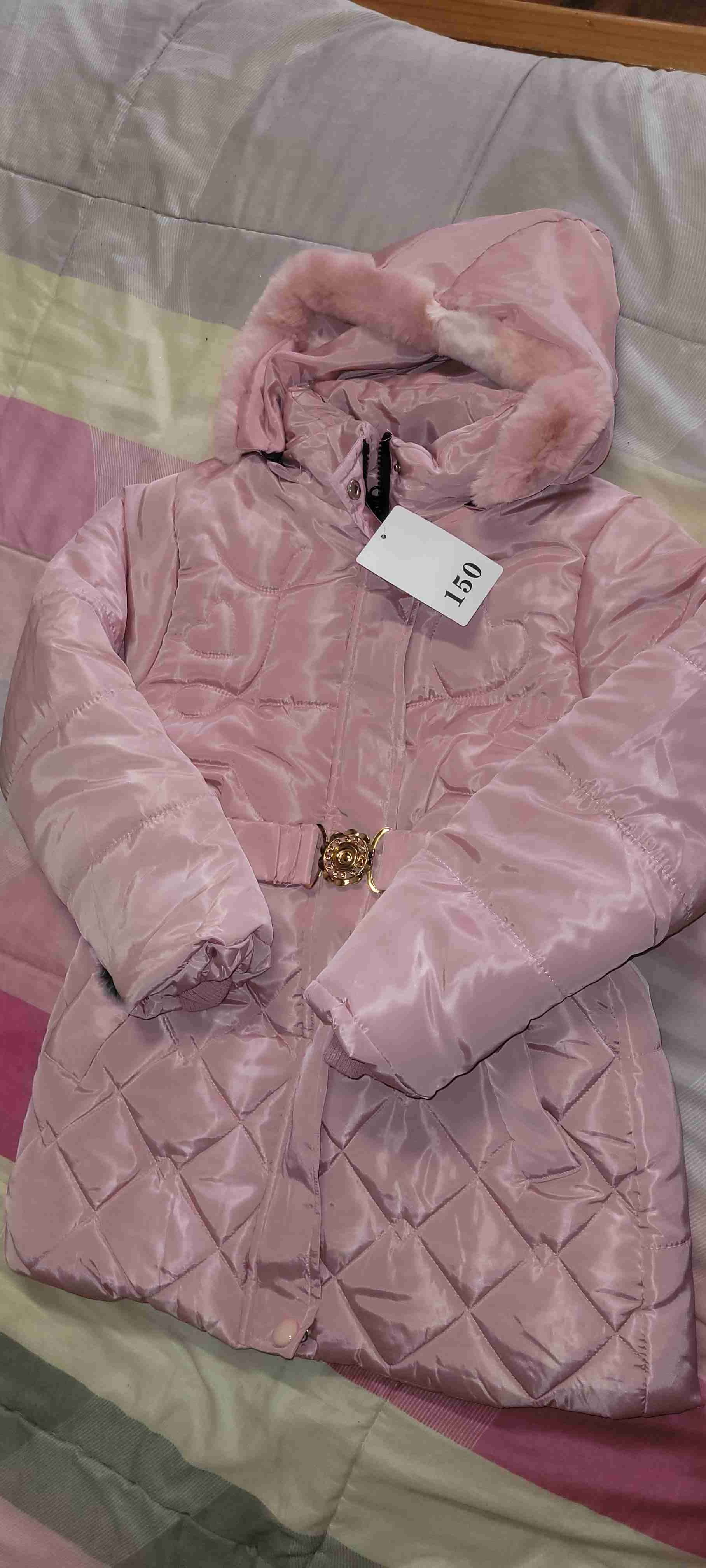 Parka color rosado para niña 8 a 10 años - 4