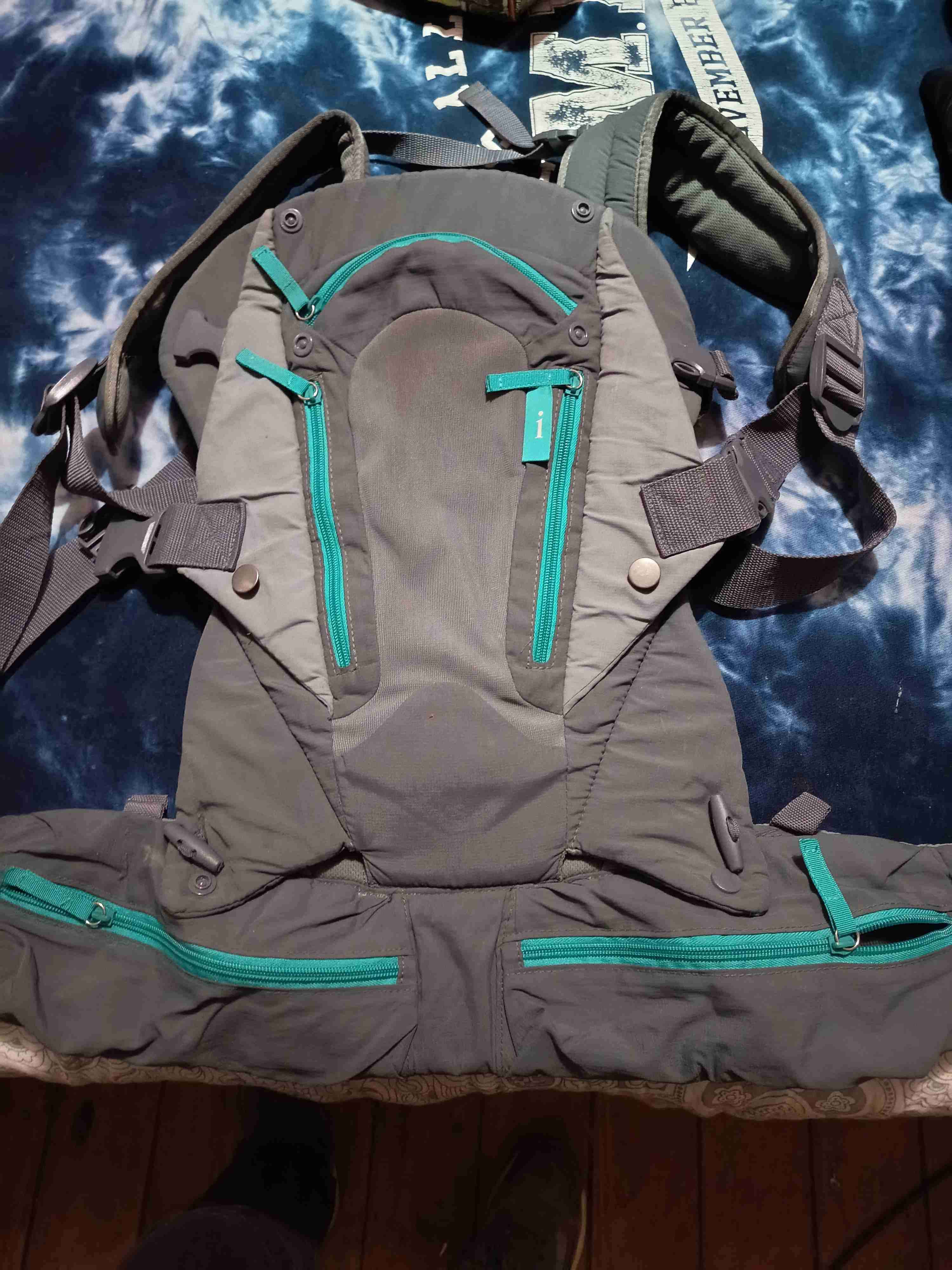 Portabebés ergonómico gris - miniatura 3