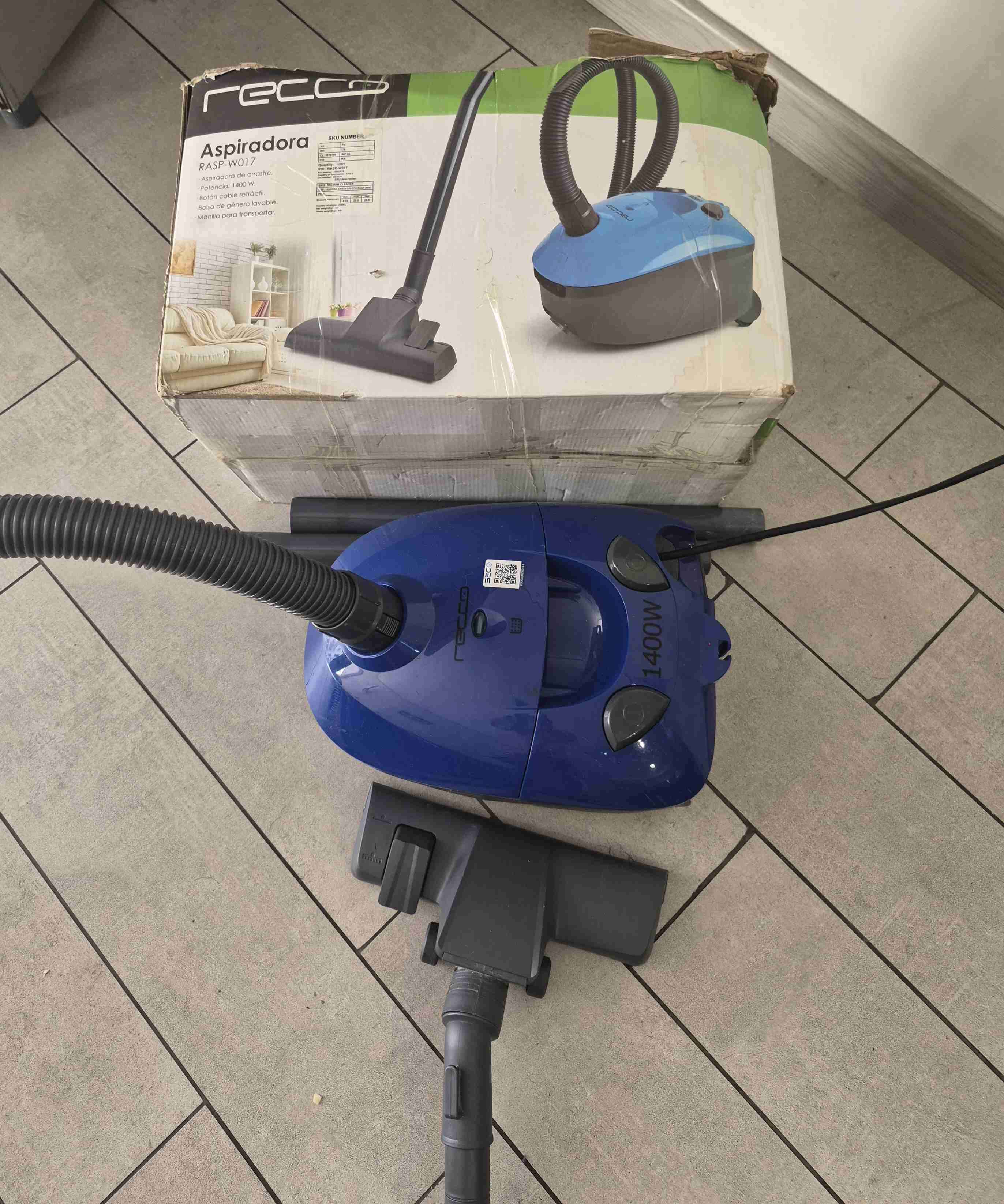 Aspiradora Recco azul 1400W - 1