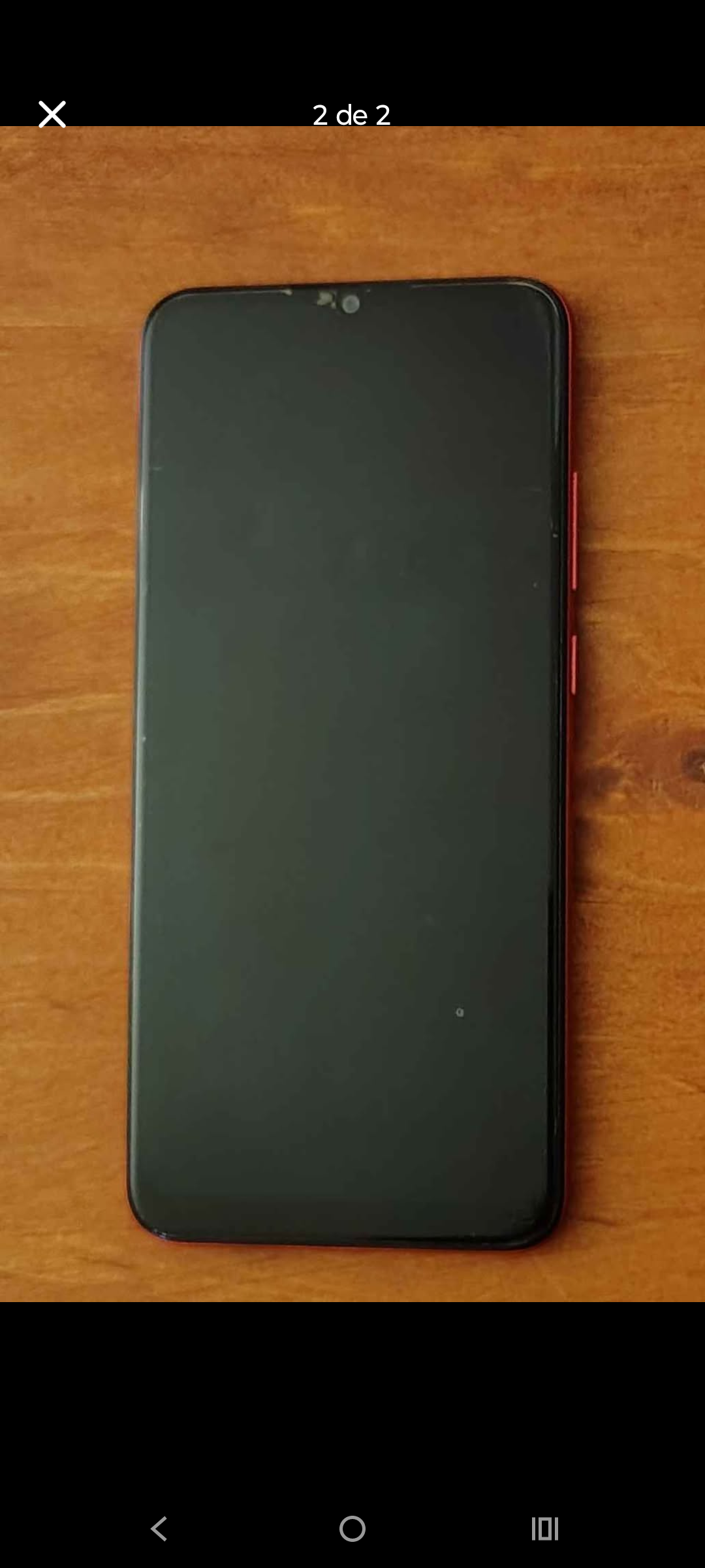 Celular Samsung rojo - miniatura 2