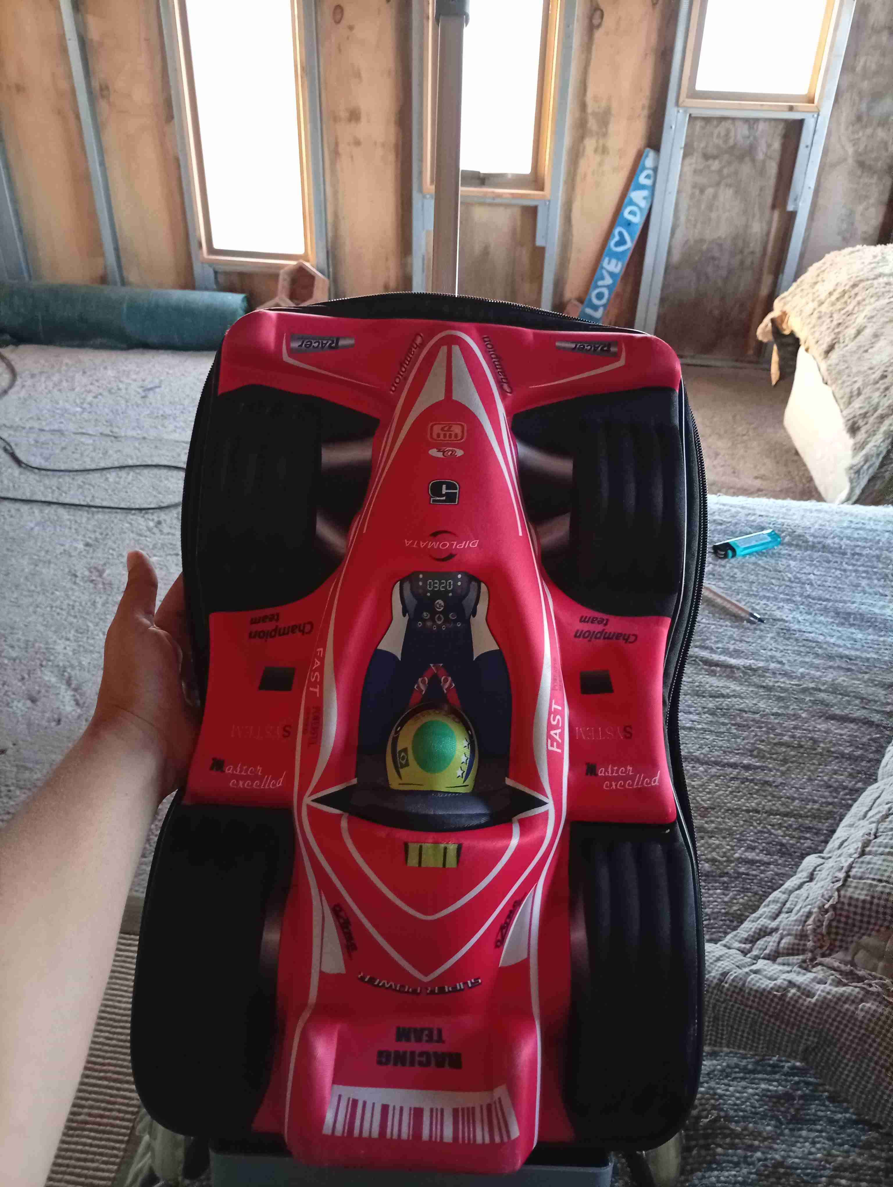 Maleta infantil auto de carreras - 2