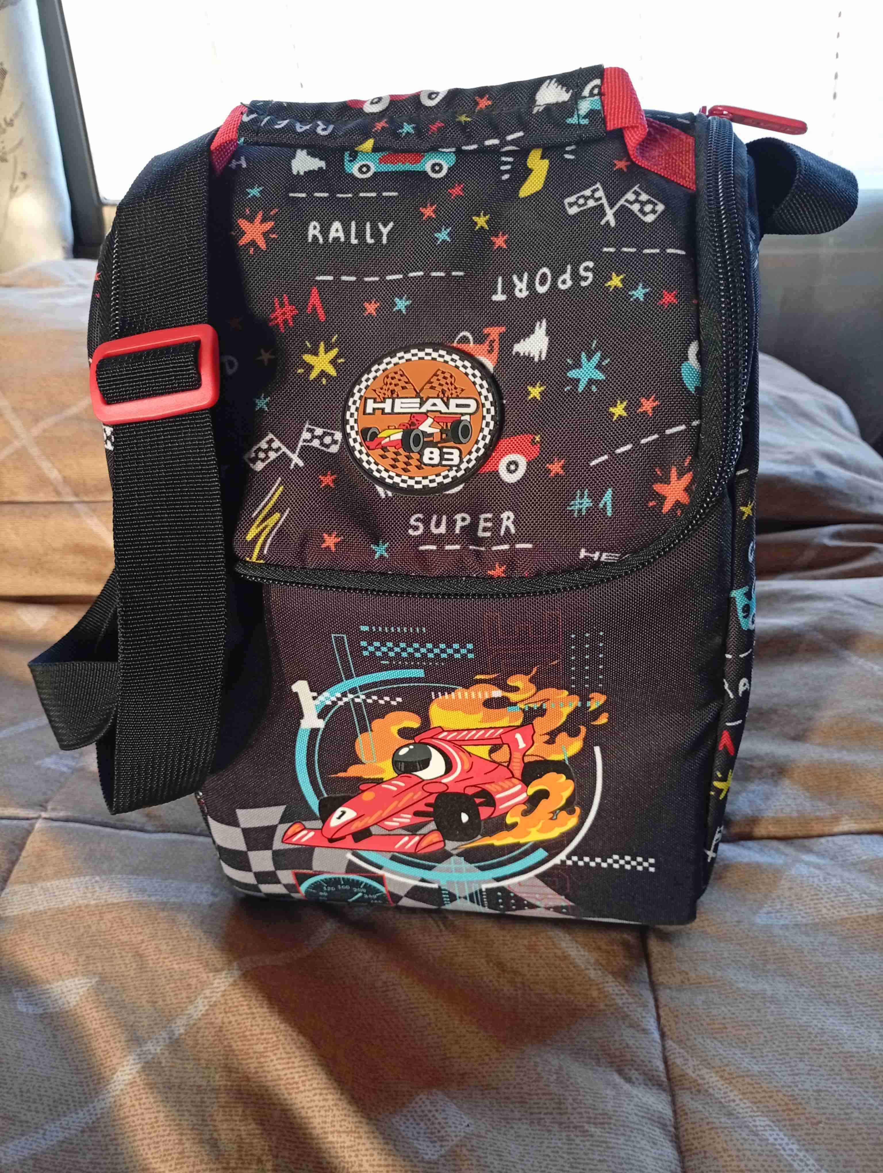 Lonchera infantil auto carreras - miniatura 1