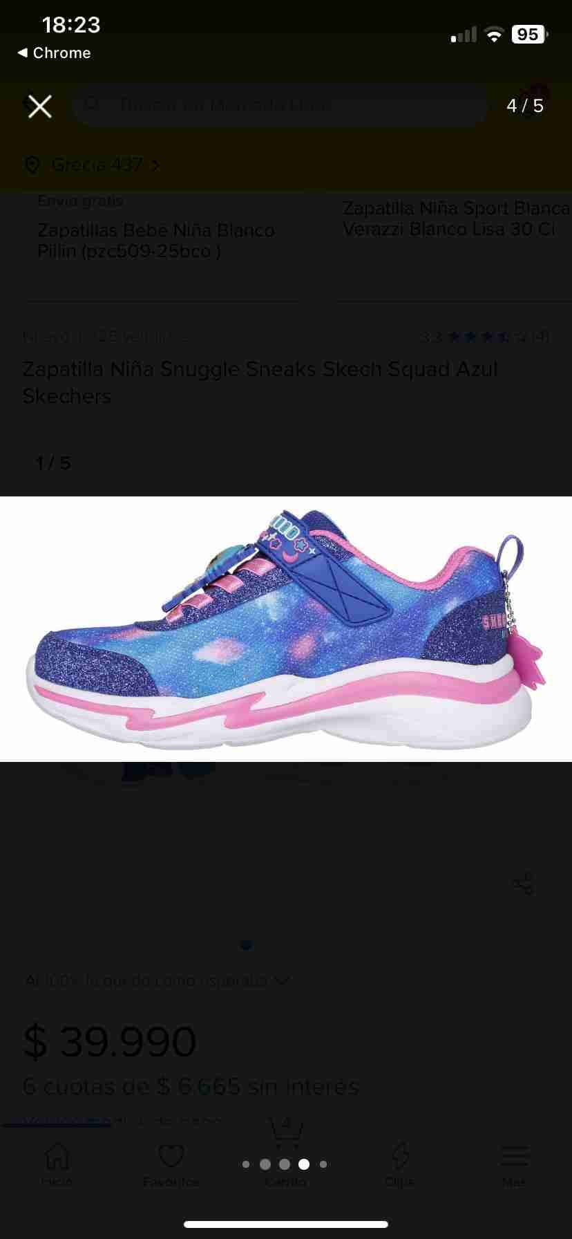 Zapatillas infantiles azules Skechers 34 - miniatura 3
