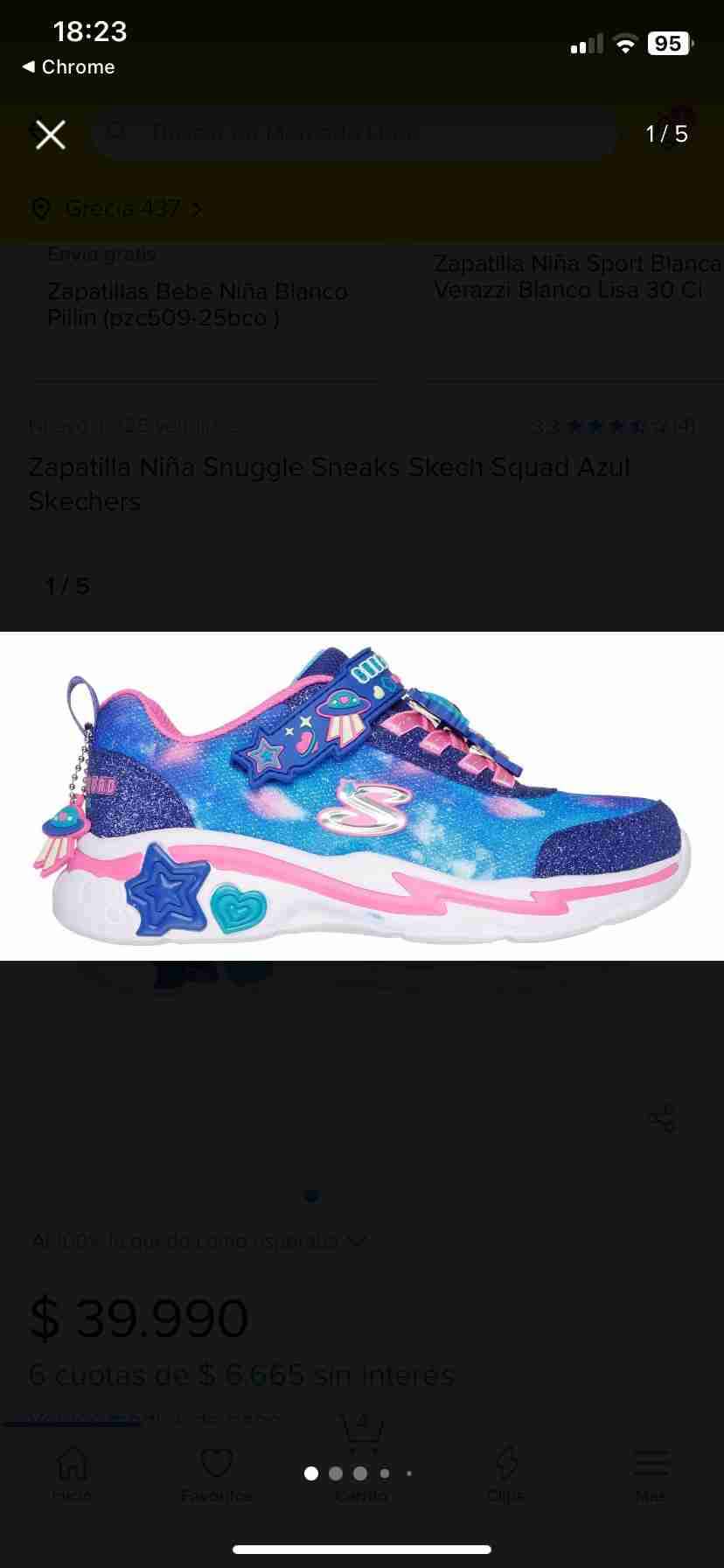 Zapatillas infantiles azules Skechers 34 - miniatura 4