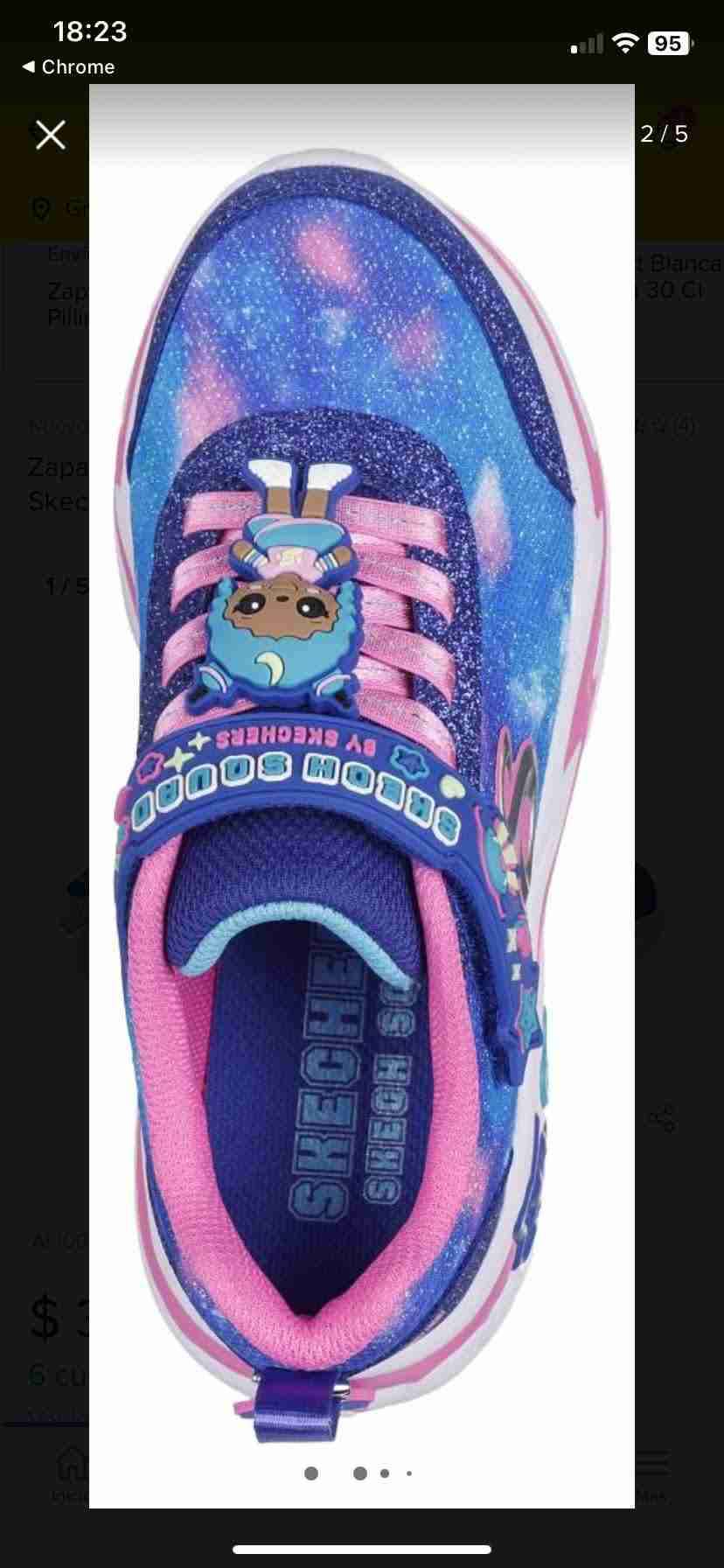 Zapatillas infantiles azules Skechers 34 - miniatura 6