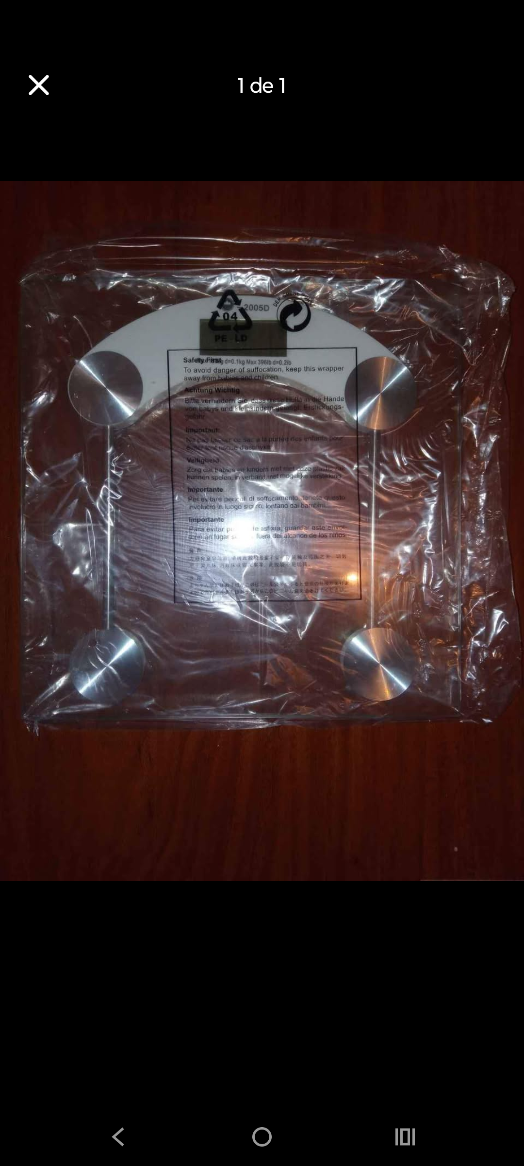 Pesa digital de baño