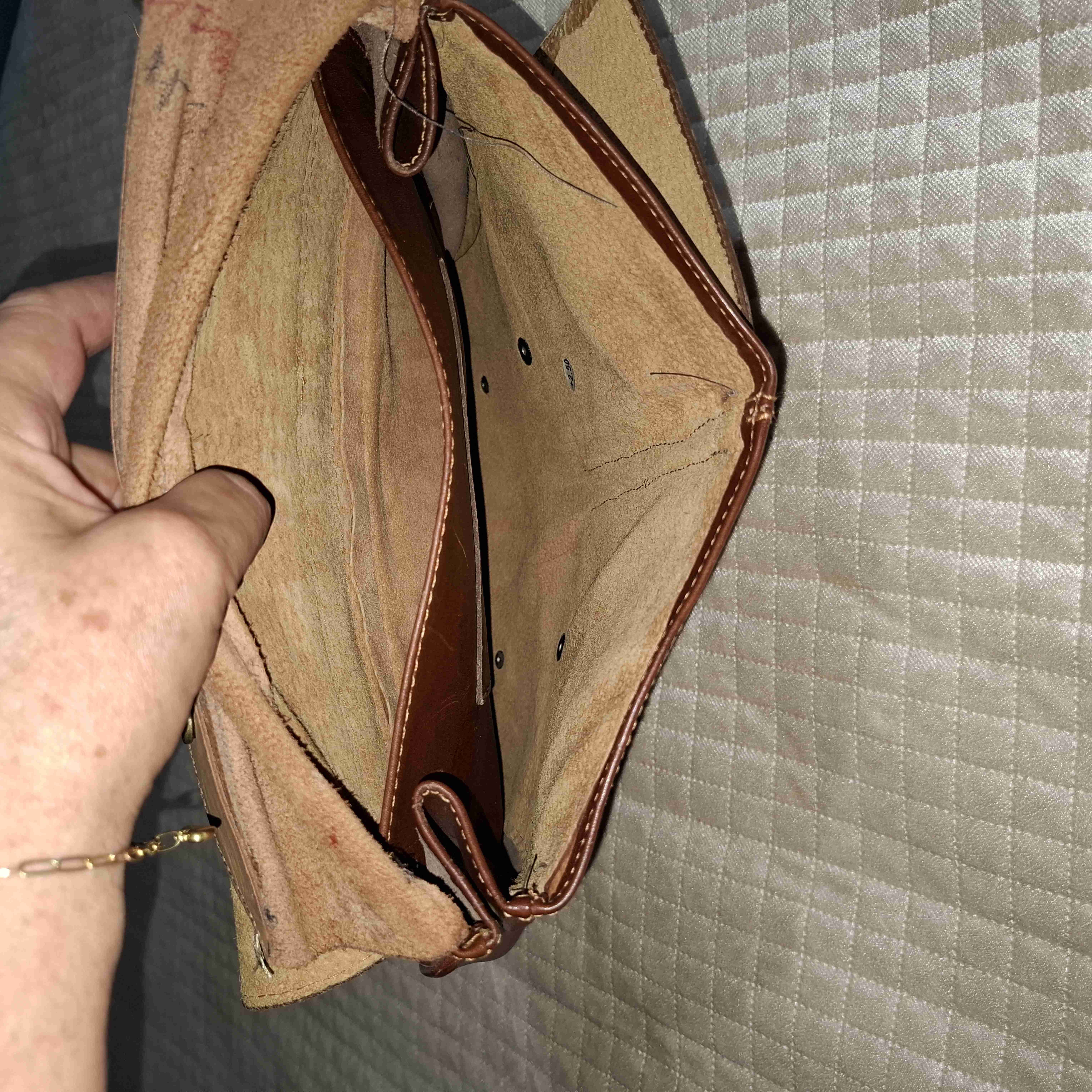 Mochila de cuero marrón - 5