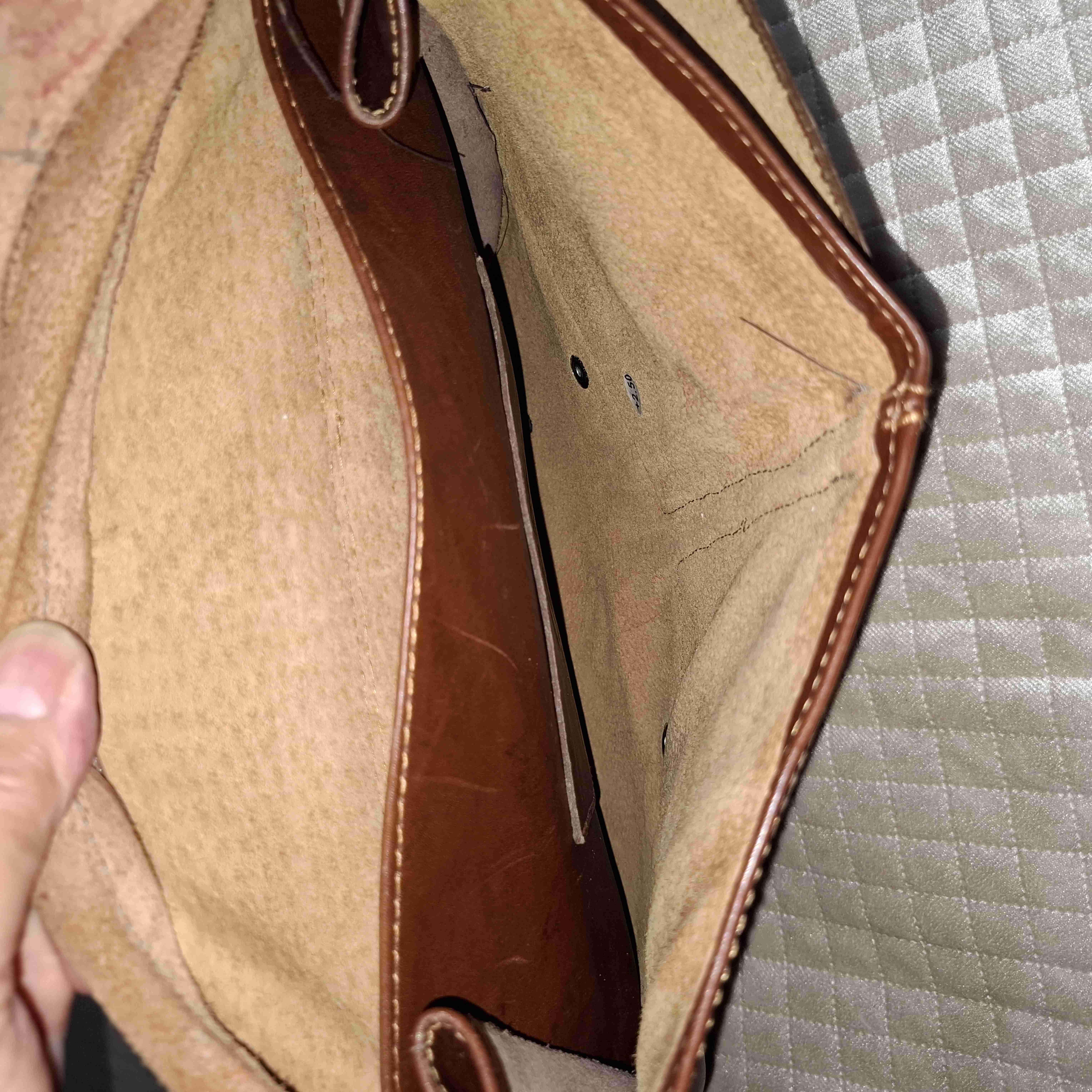 Mochila de cuero marrón - 6