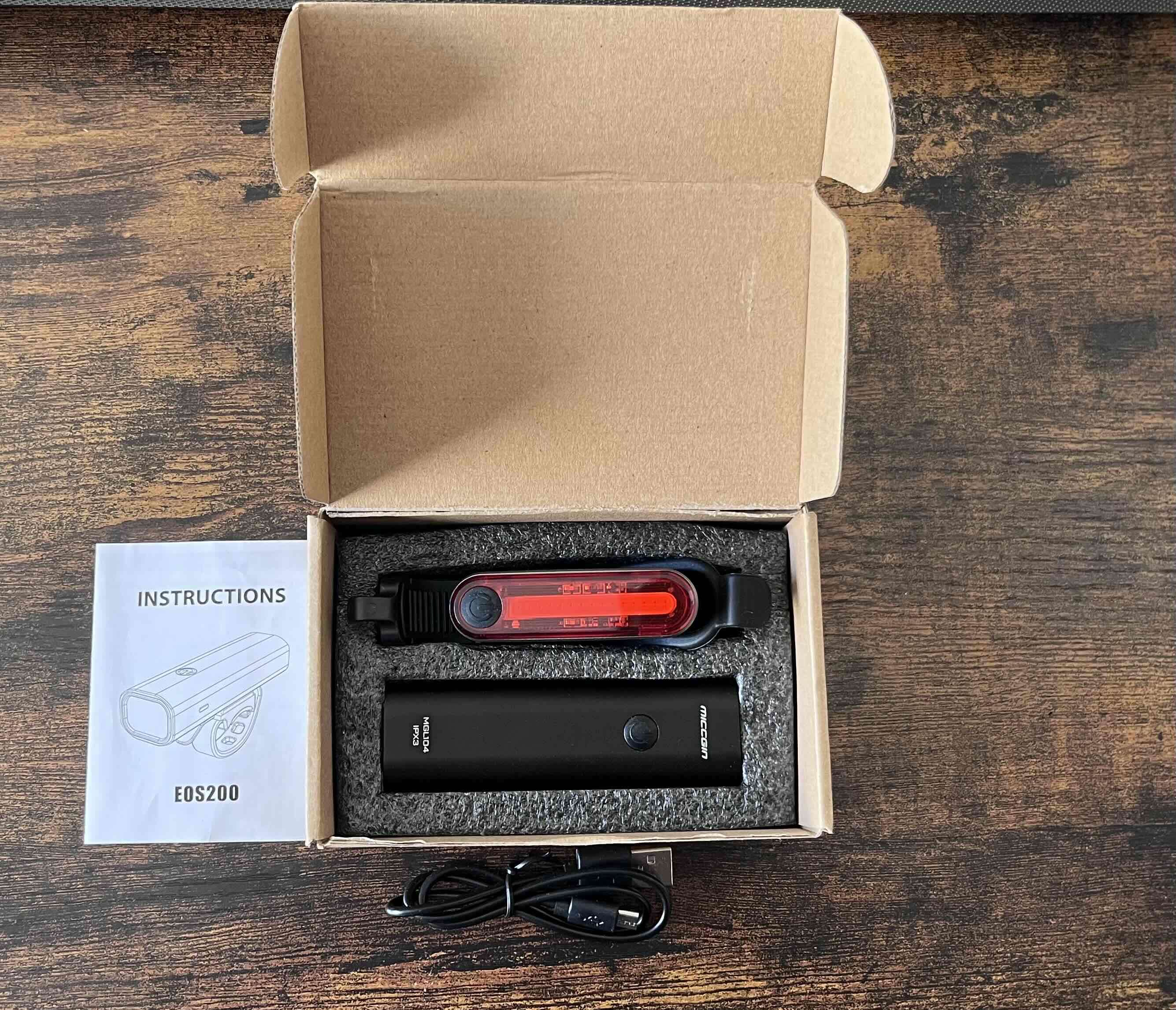 Luces LED para bicicleta recargables - 1