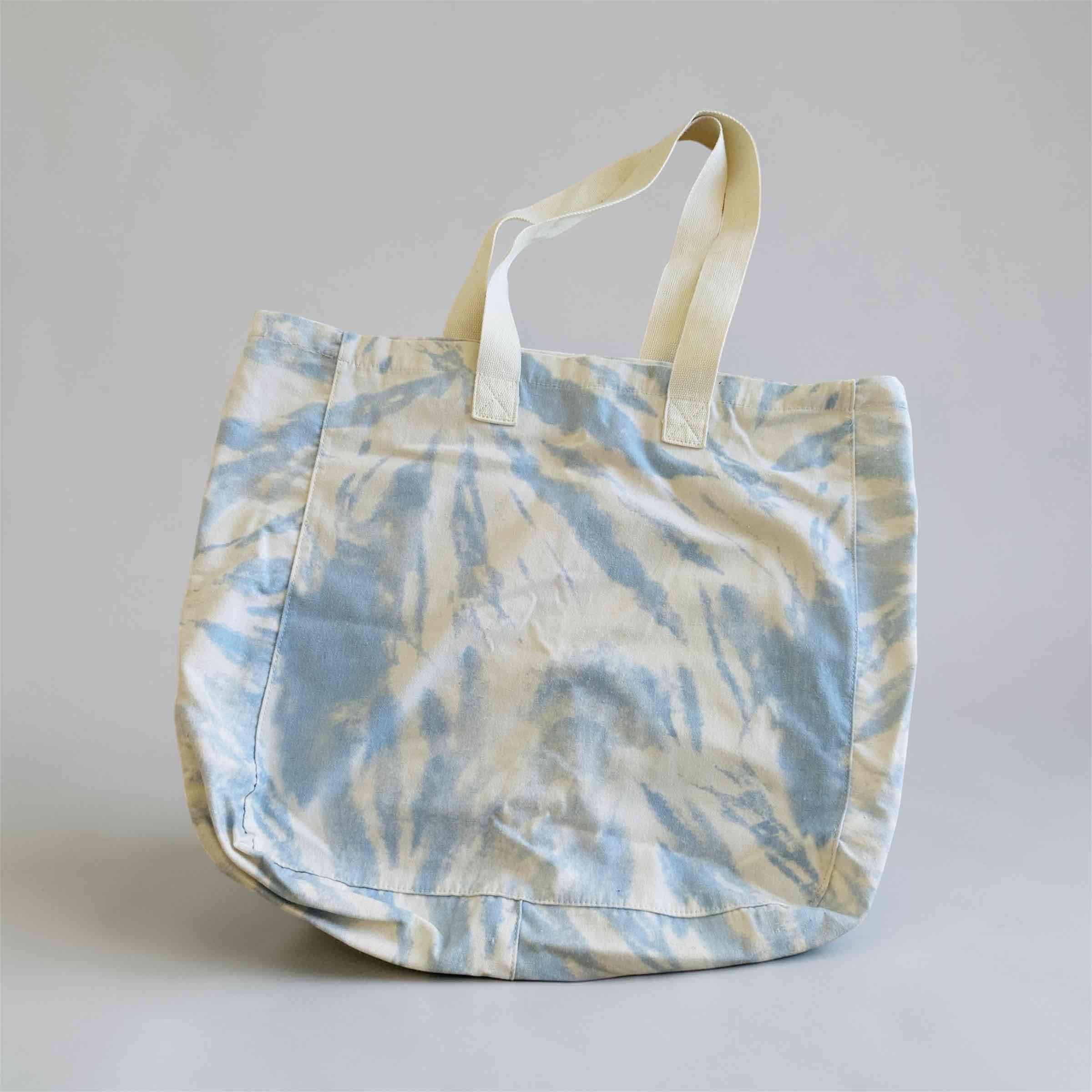 Bolso tote tie-dye azul - 1