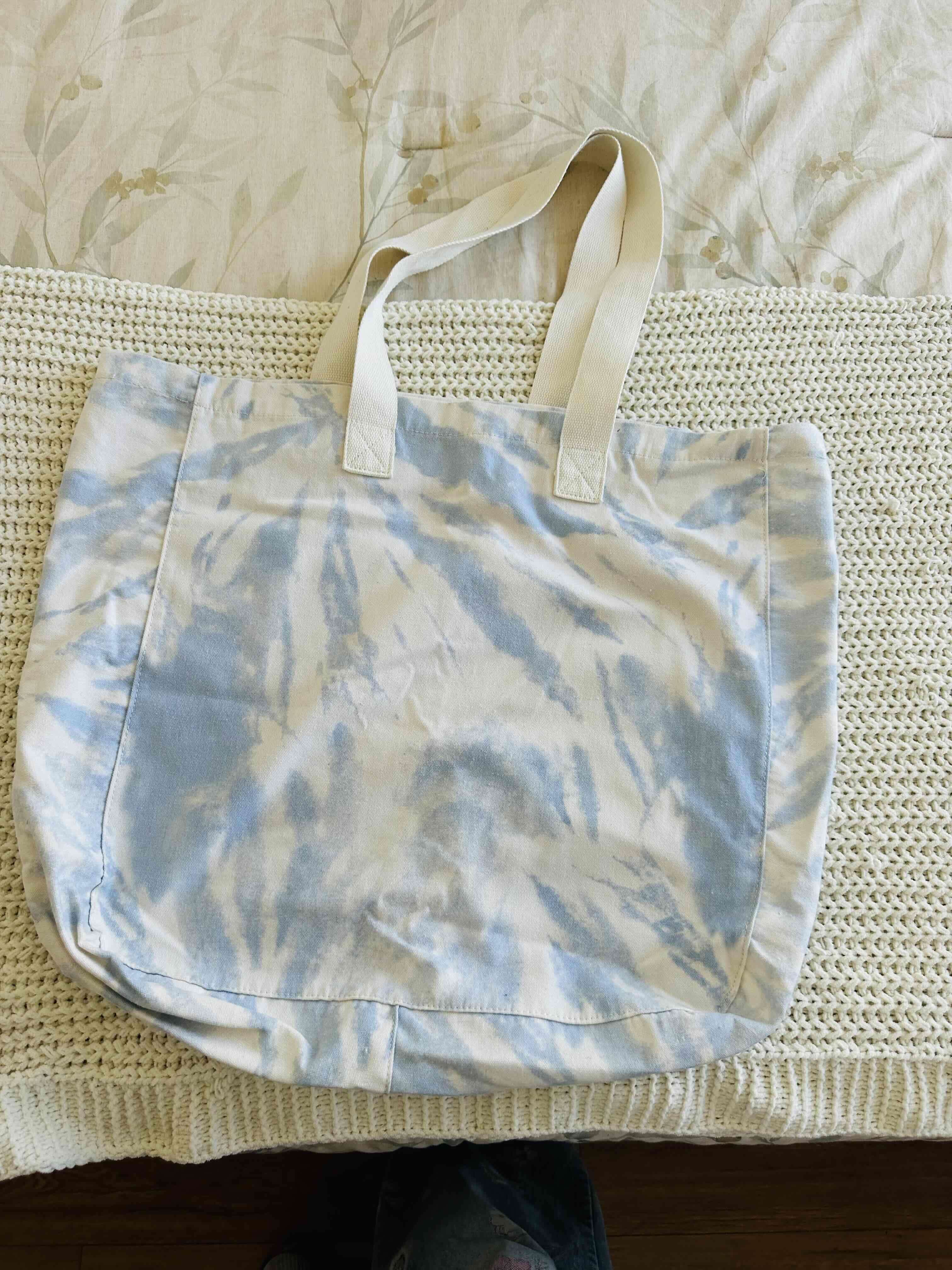 Bolso tote tie-dye azul - 2
