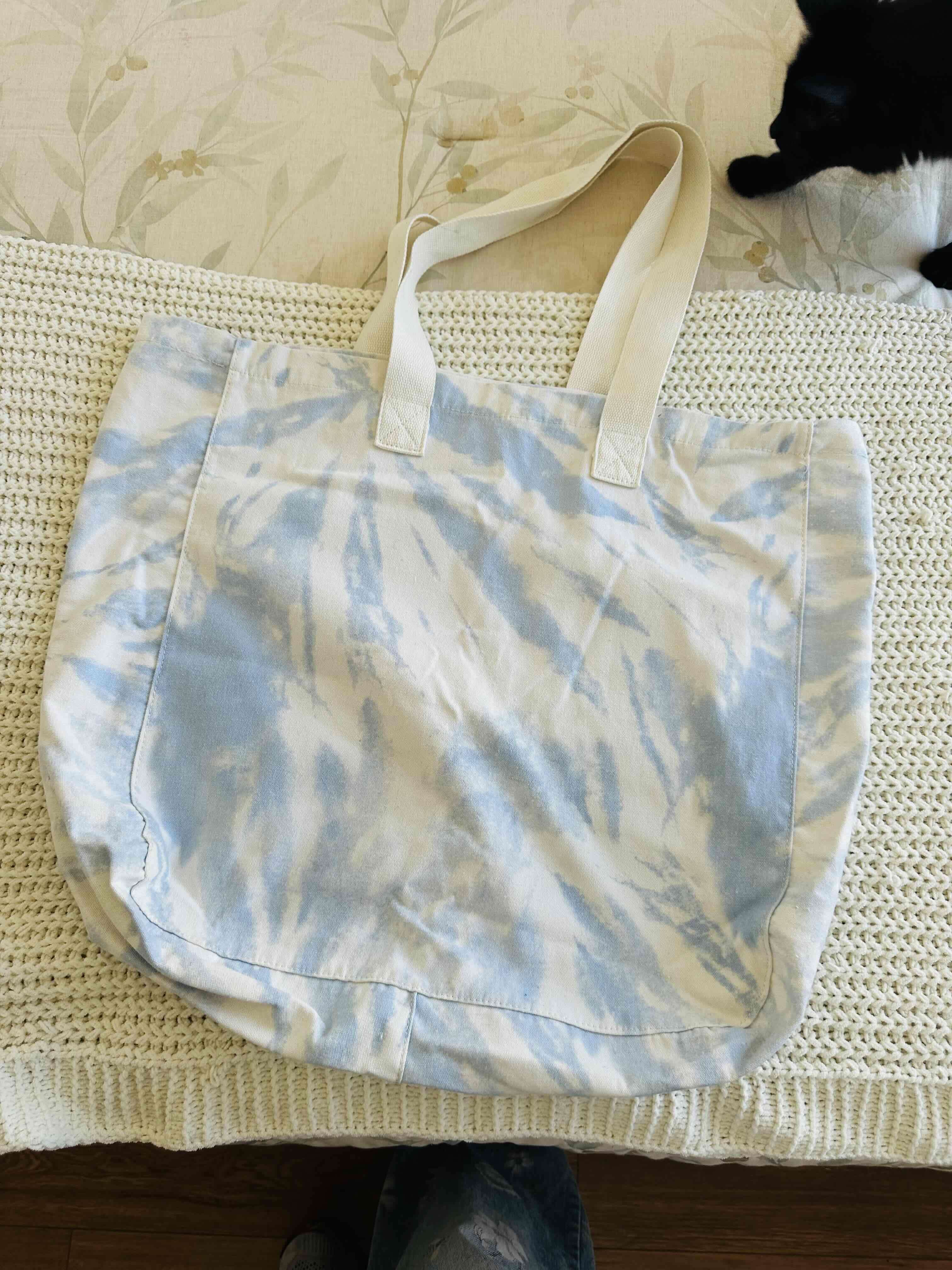 Bolso tote tie-dye azul - 3