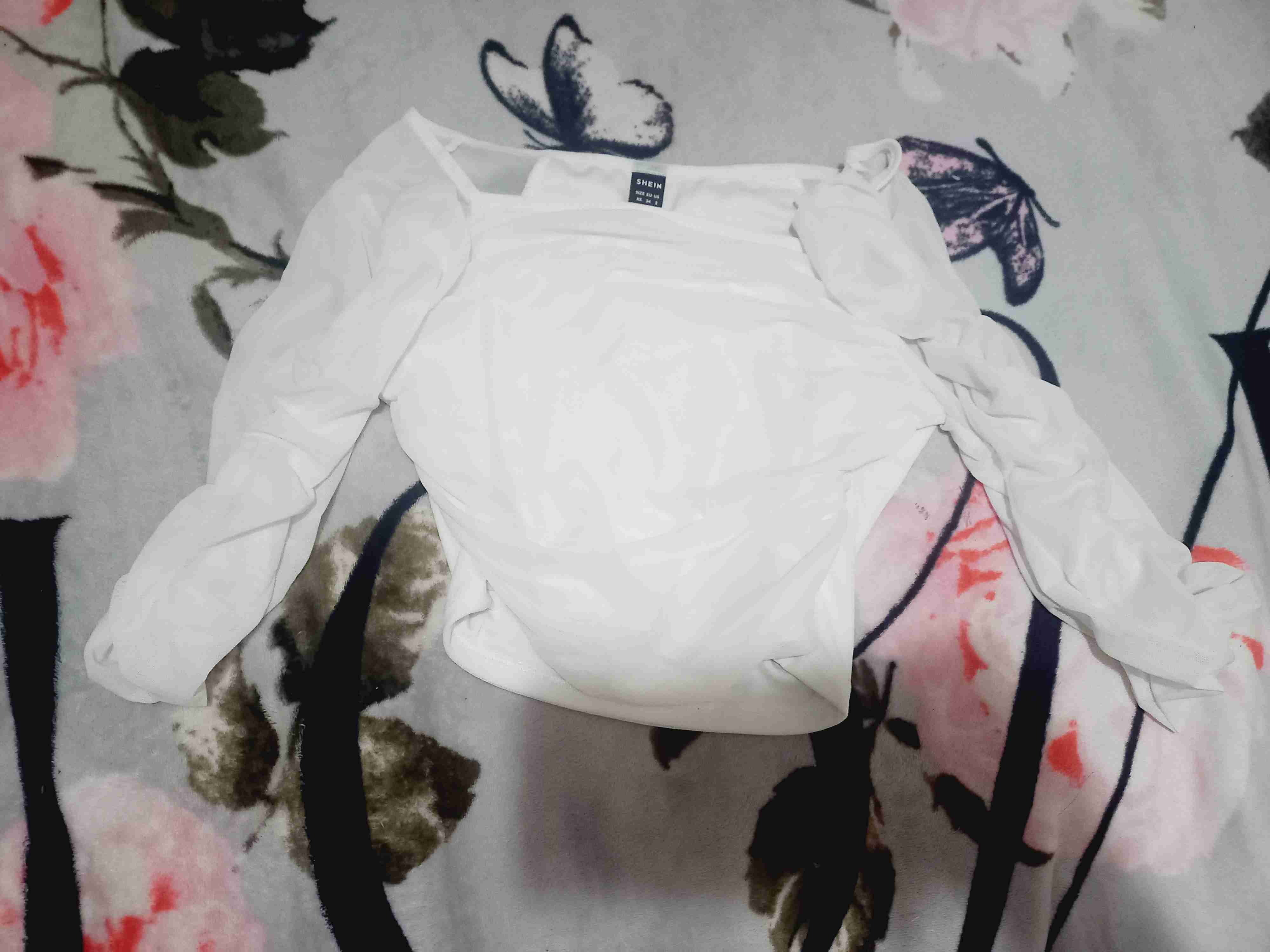 Blusa blanca manga larga