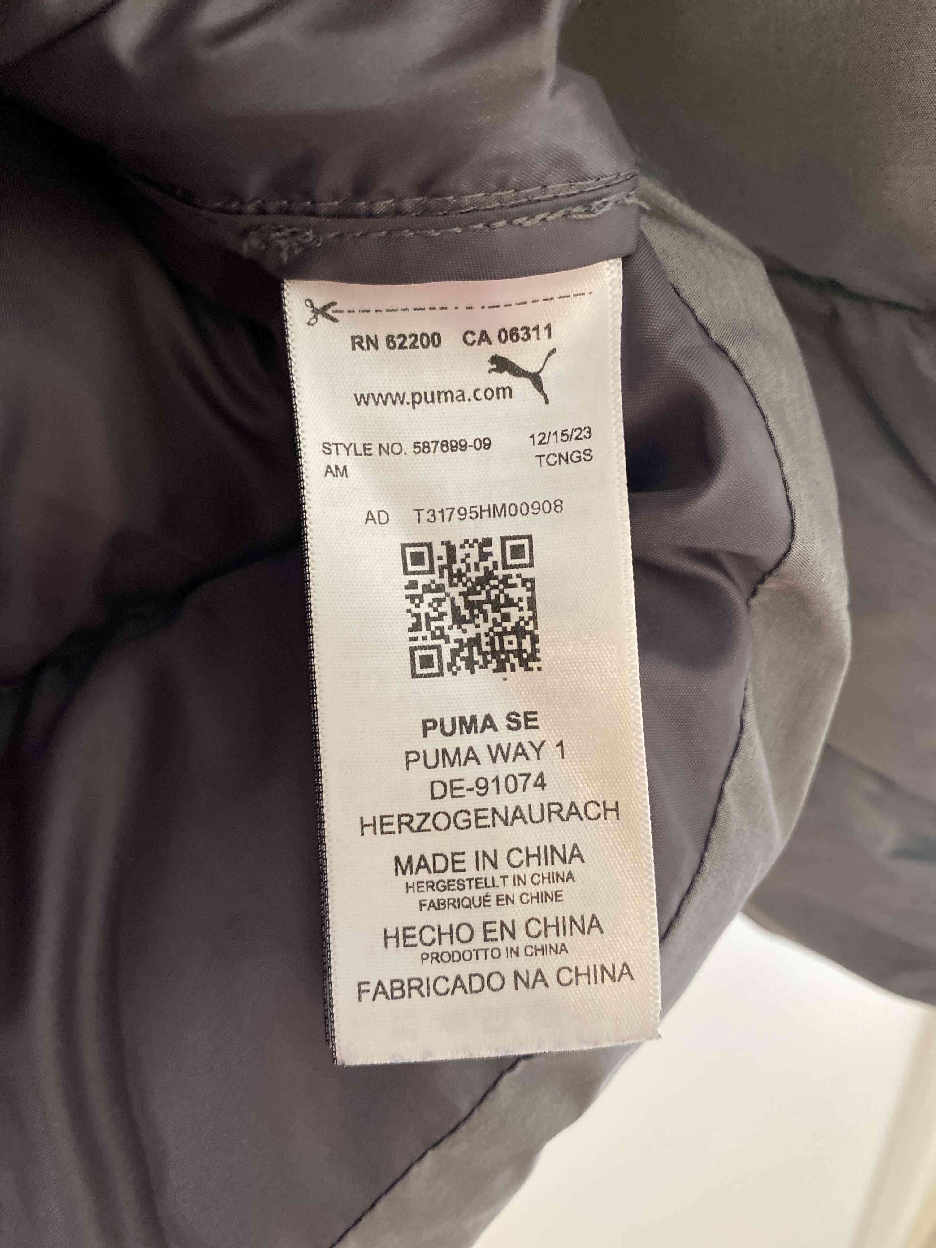 Chaqueta pluma gris Puma - miniatura 3