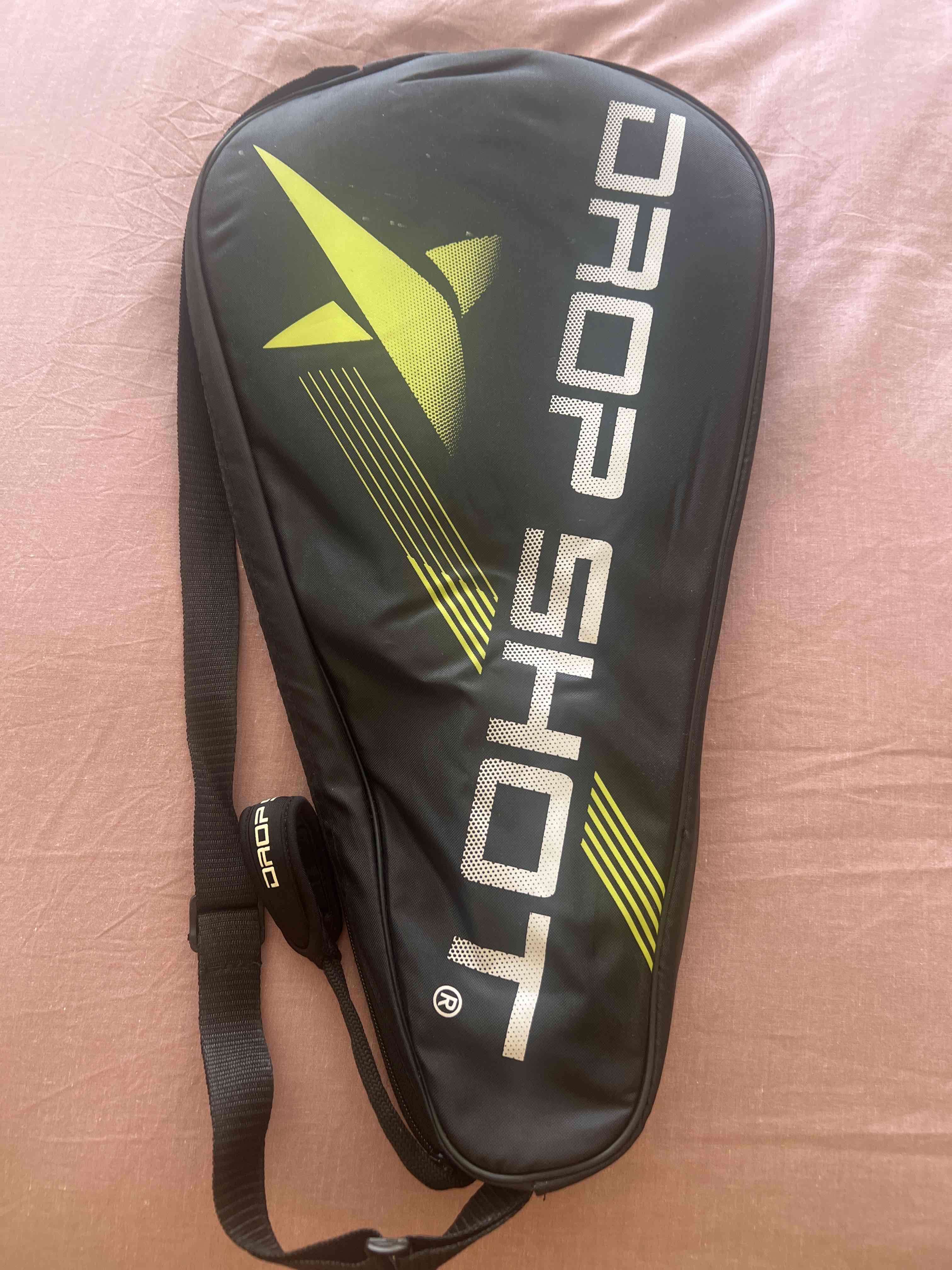 Pala Drop Shot negra con funda un uso - miniatura 1