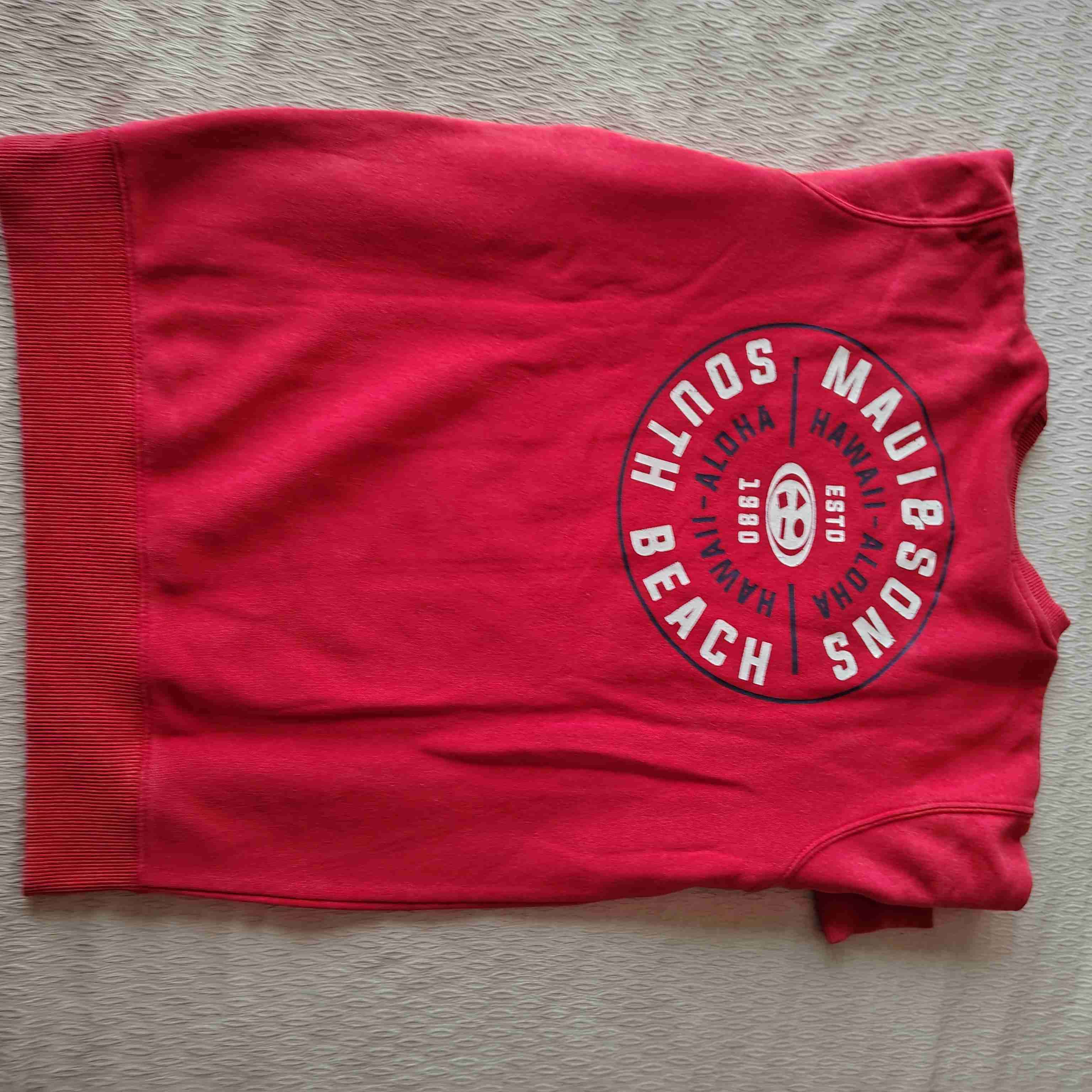 Polerón rojo con logo - 3