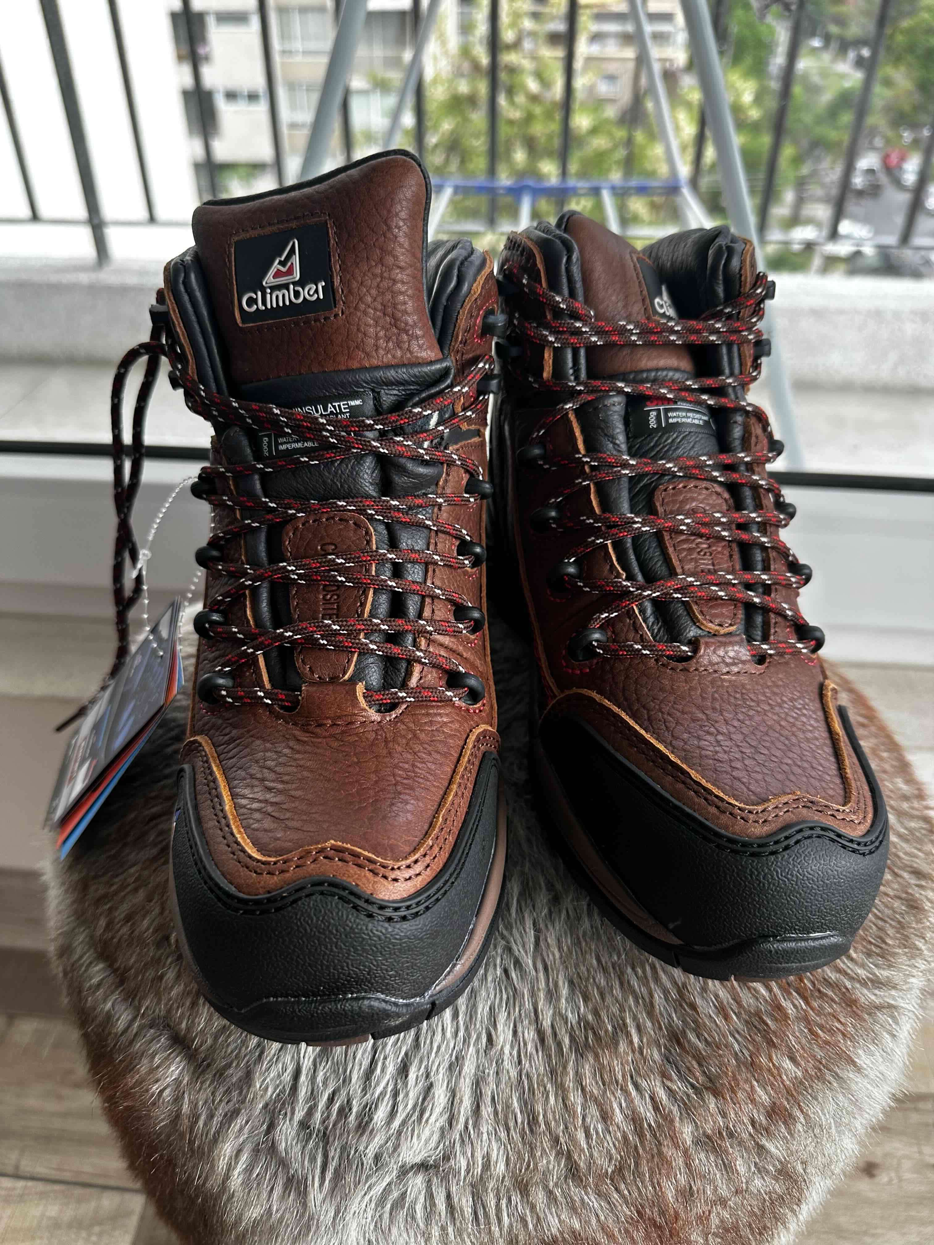 Zapatos de seguridad Botas de montaña Climber café - 1