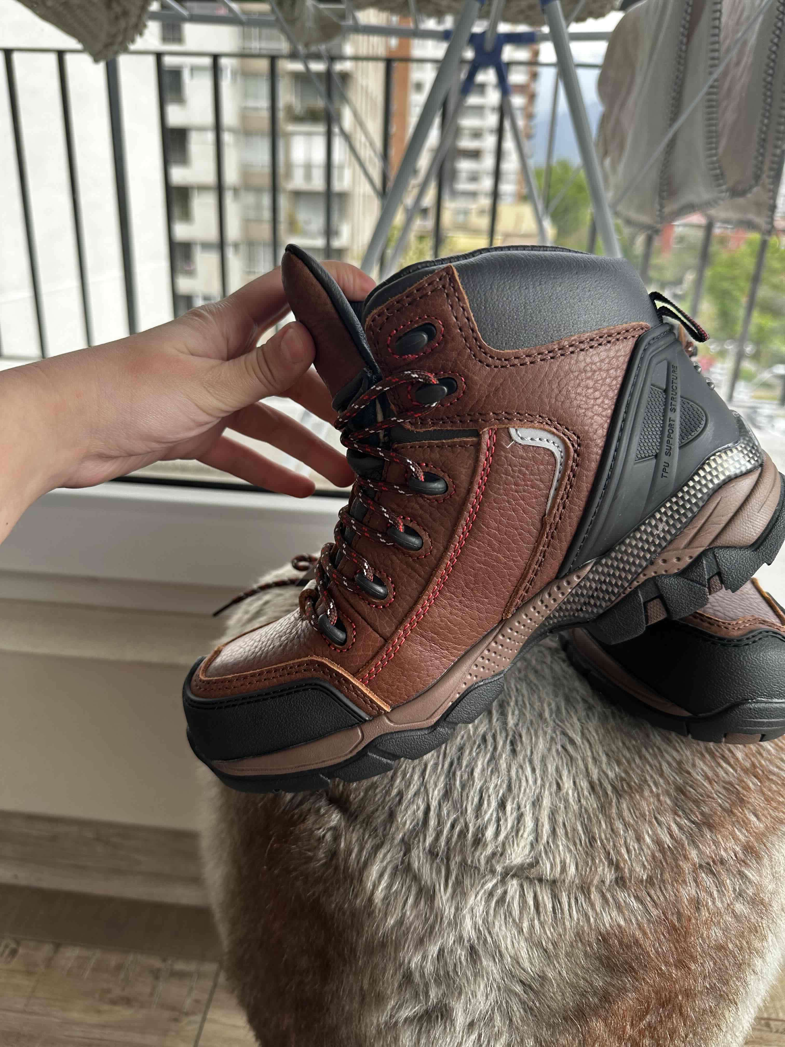 Zapatos de seguridad Botas de montaña Climber café - 4