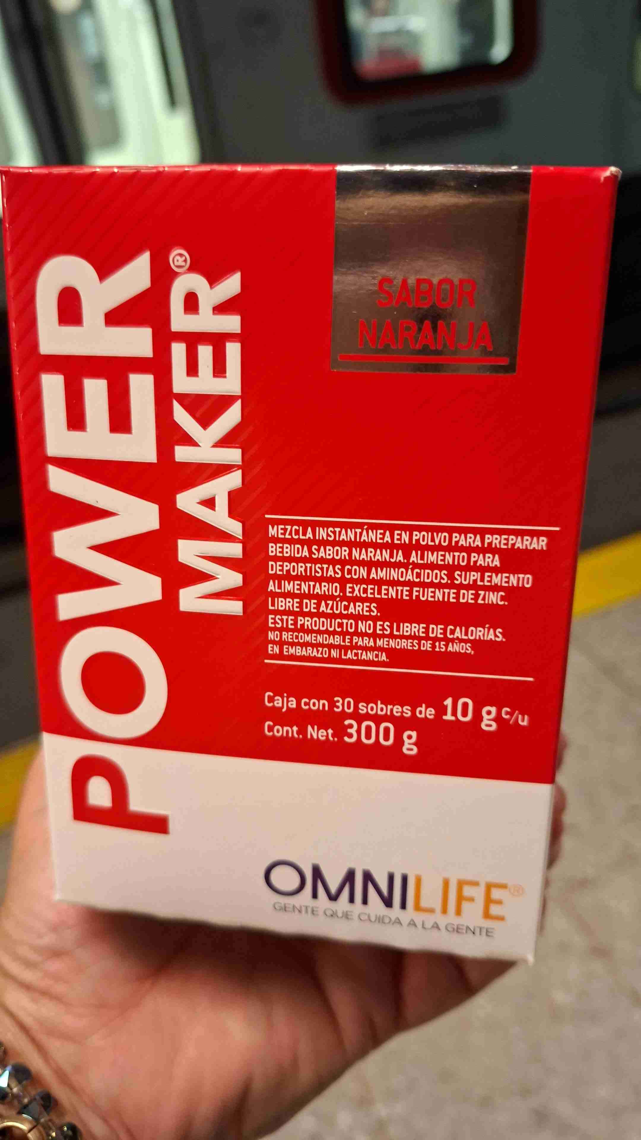 Suplemento Power Maker Sabor Naranja - miniatura 1