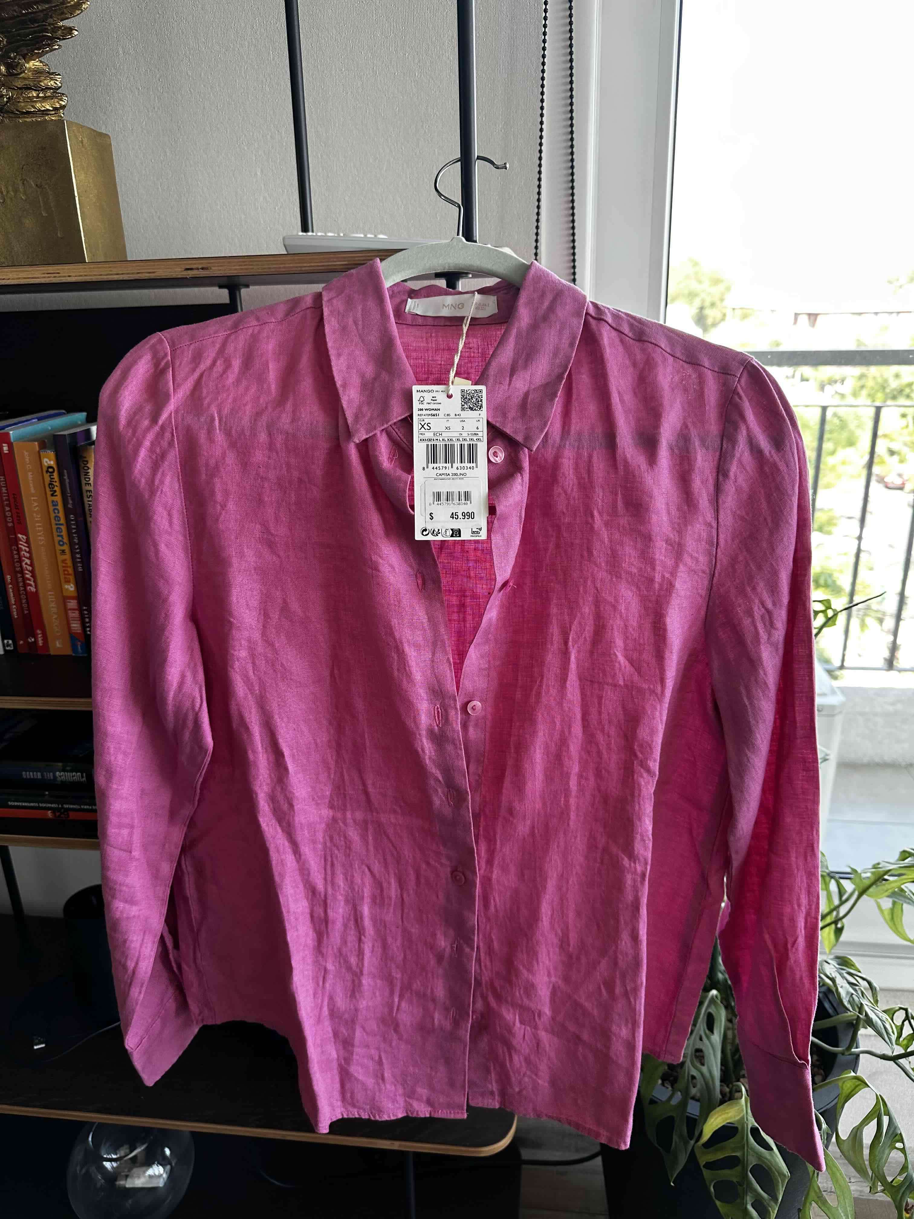 Blusa lino XS Mango - miniatura 1