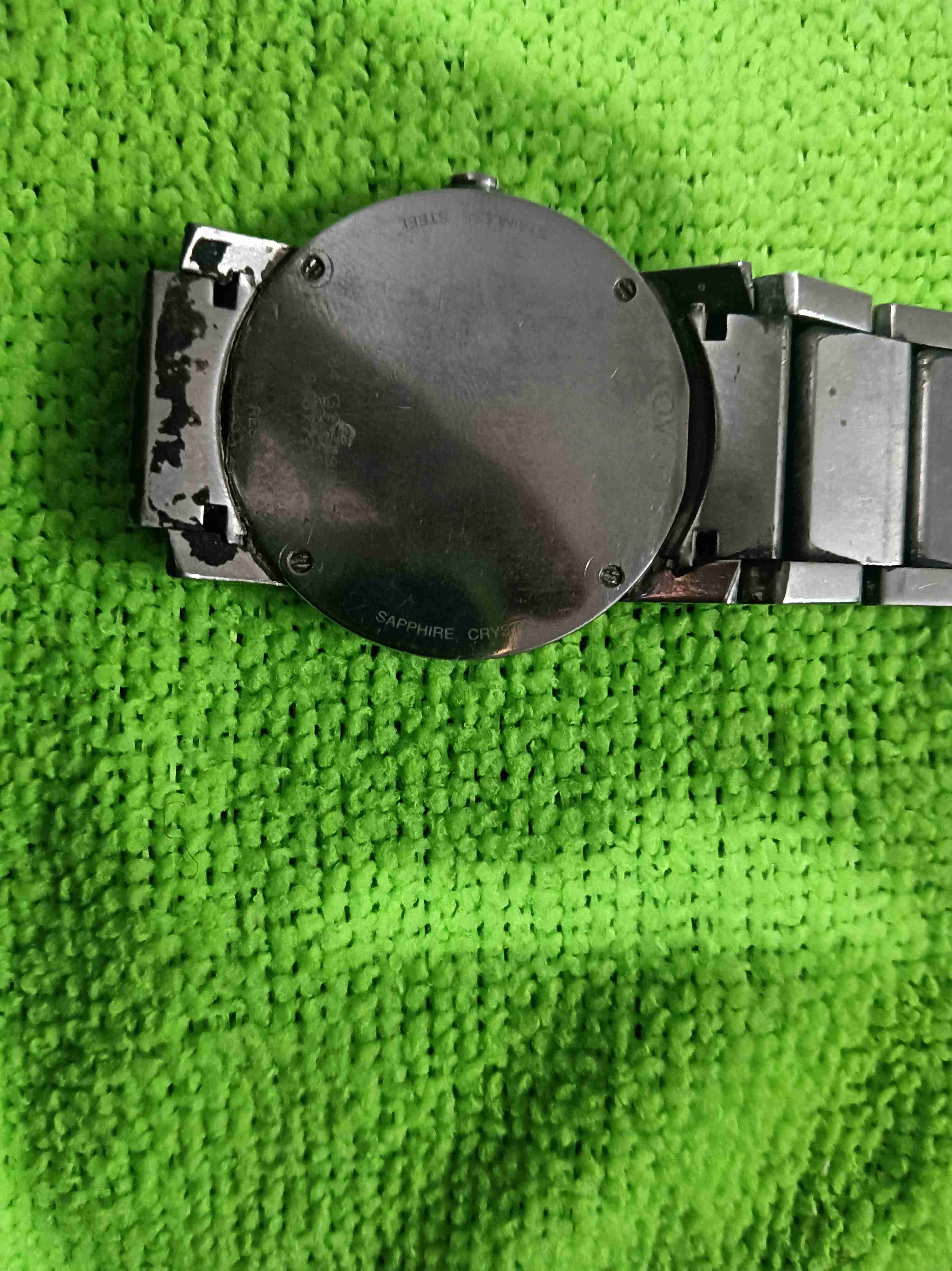 Reloj pulsera negro metálico - miniatura 3