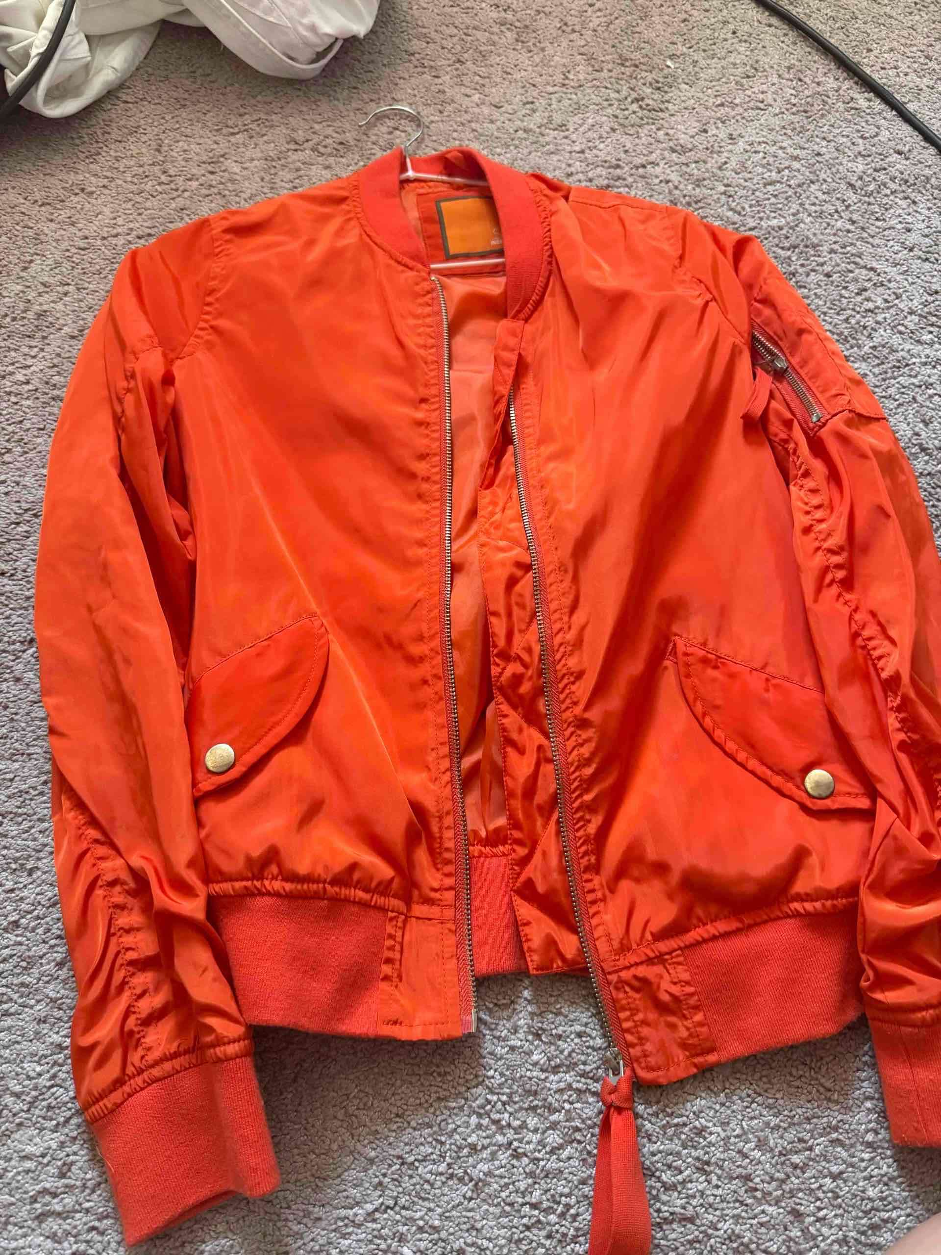 Chaqueta bomber naranja