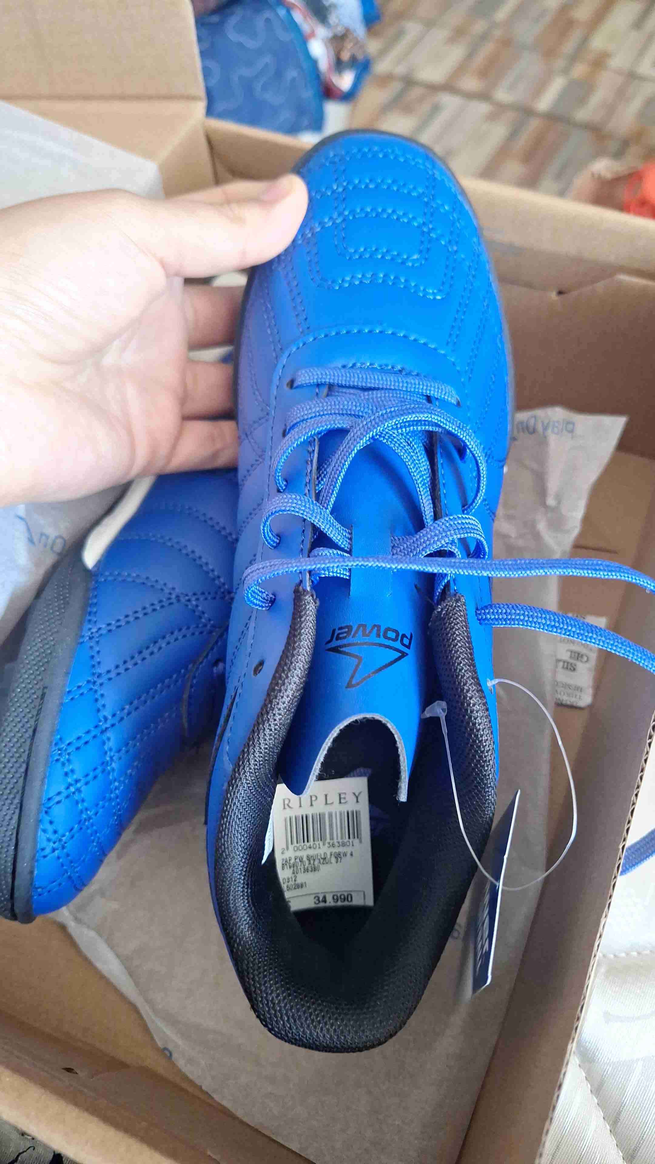 Zapatillas fútbol azules Power - 2