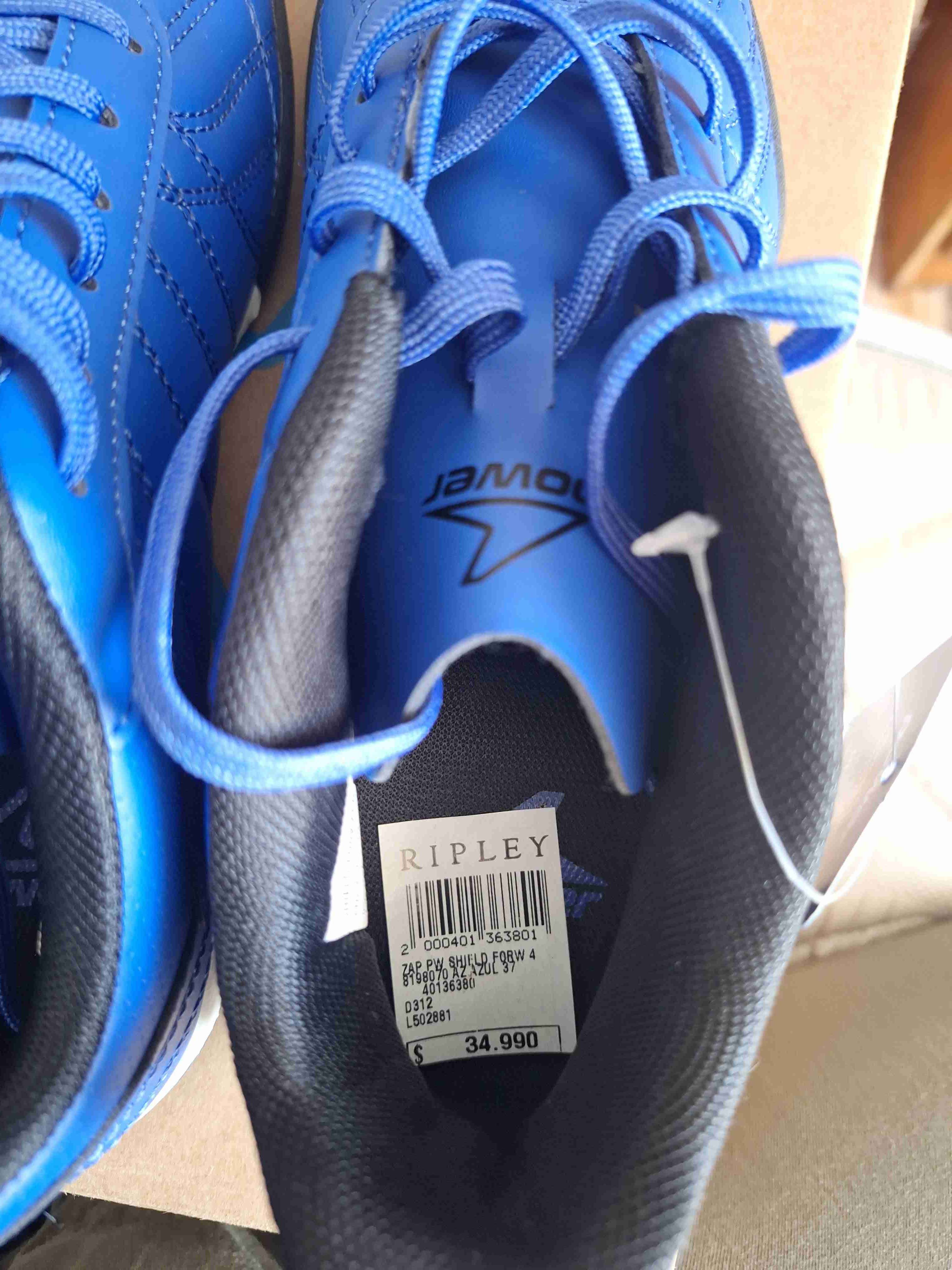 Zapatillas fútbol azules Power - 3