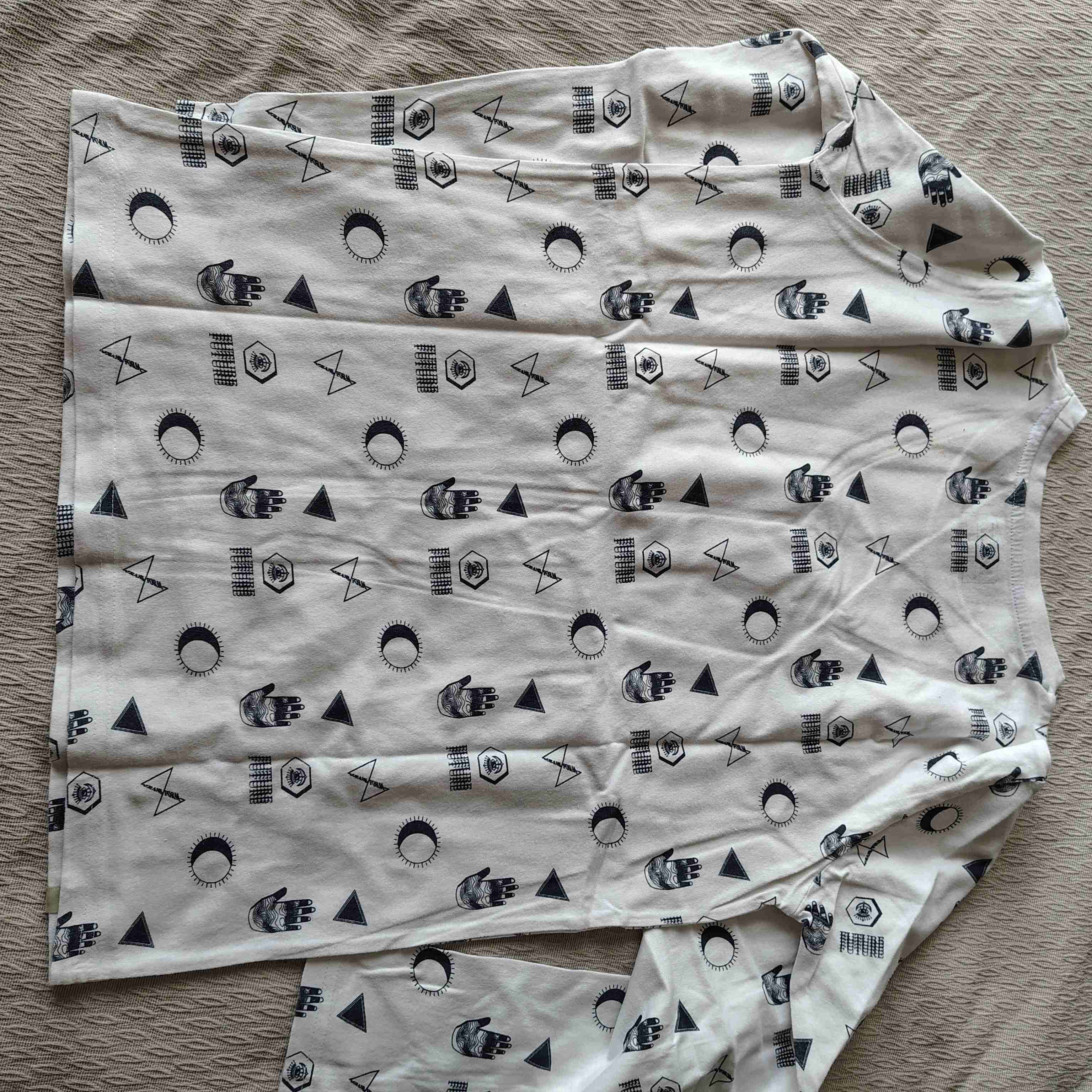 Polera estampada blanca casual - 3