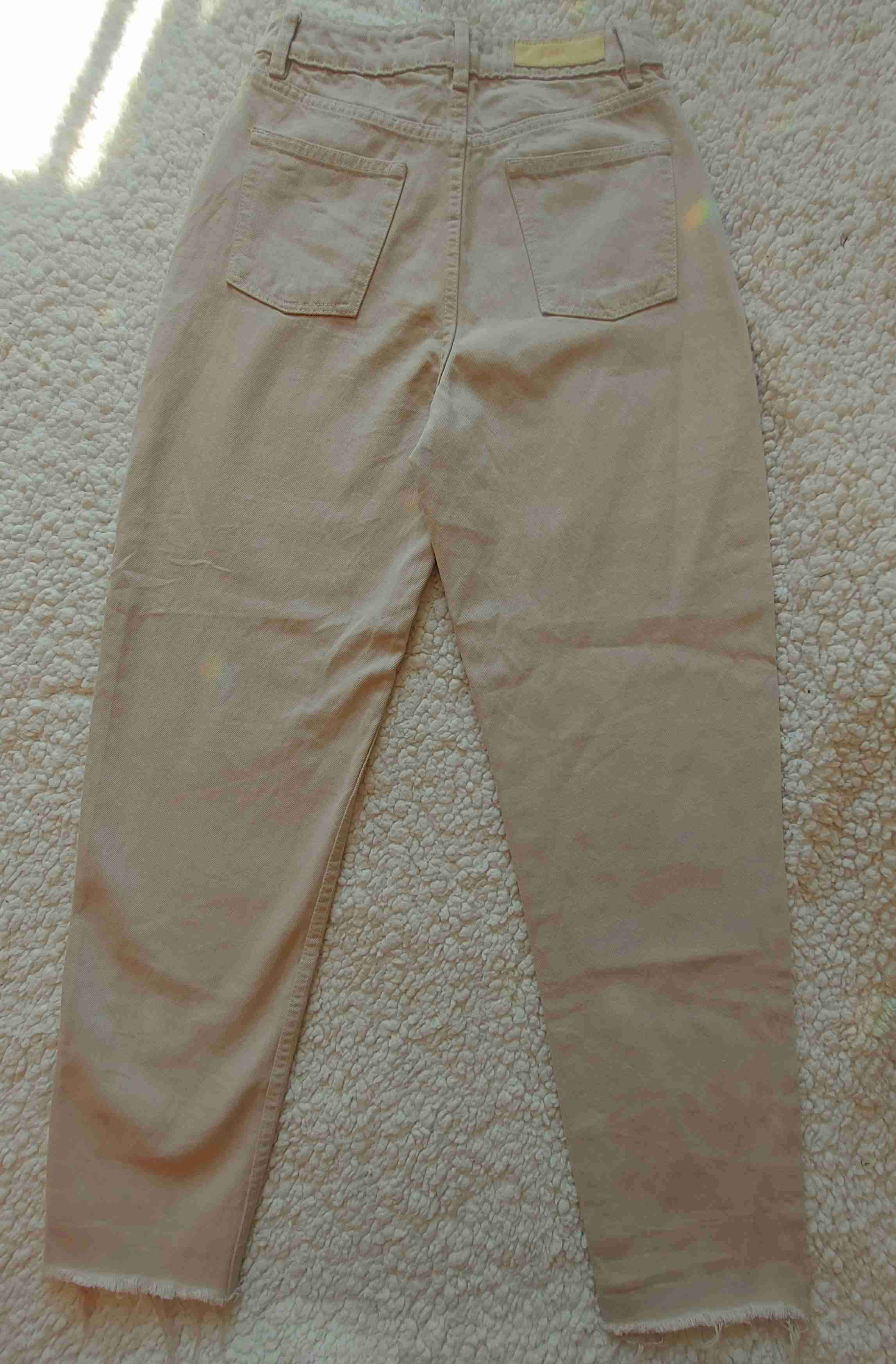 Jeans beige de mujer, ZARA, Talla 34 - 2