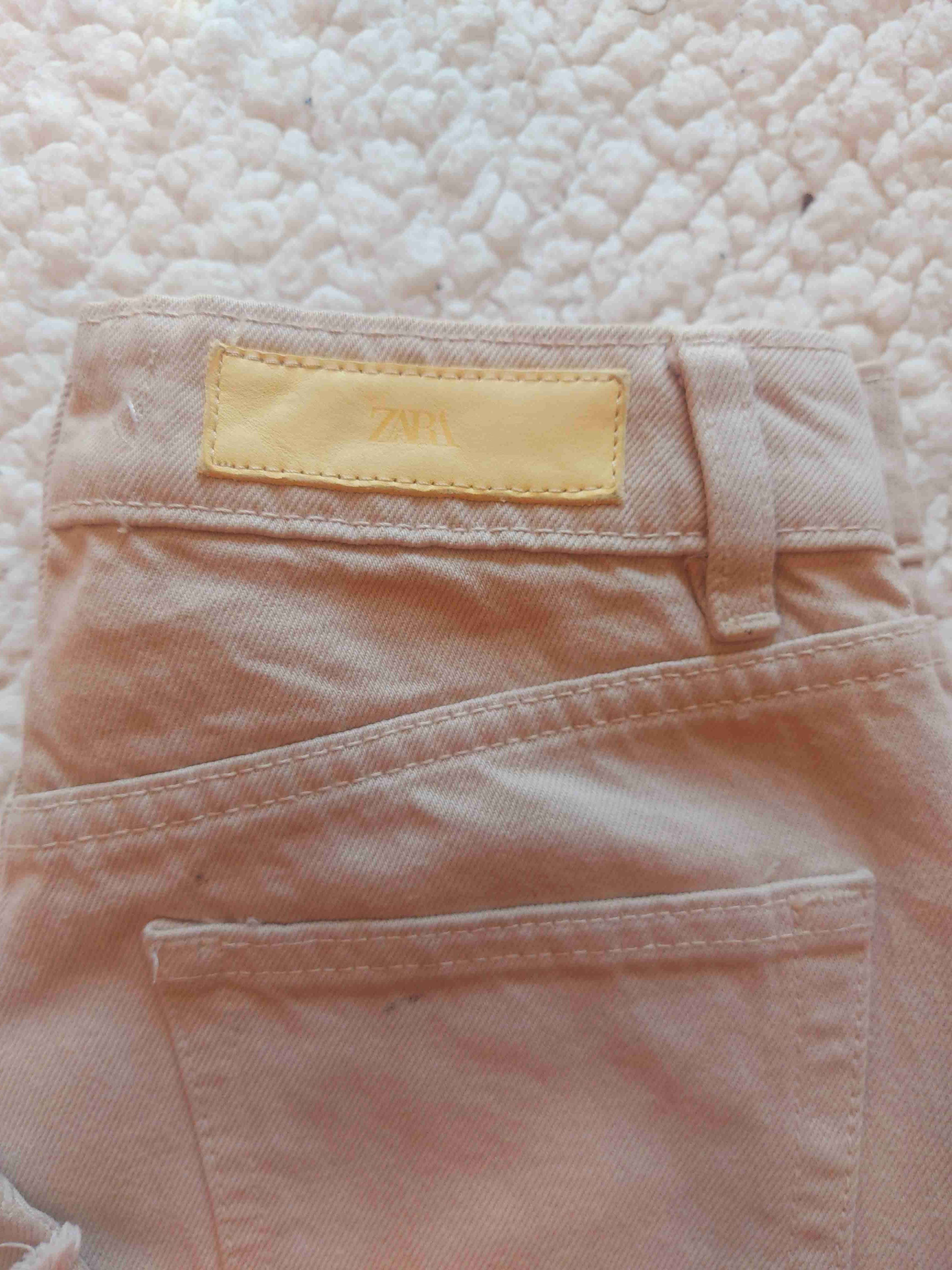 Jeans beige de mujer, ZARA, Talla 34 - 5